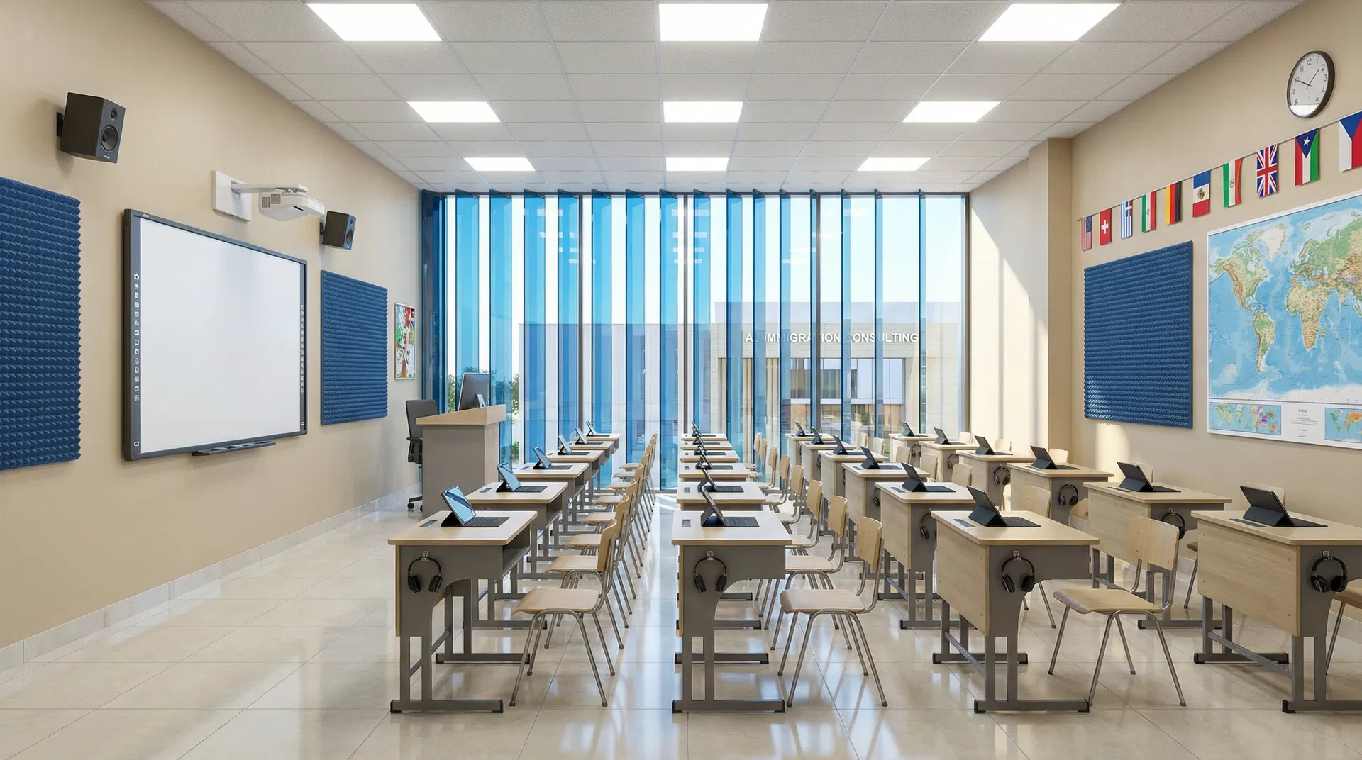 Salle de cours de langue A