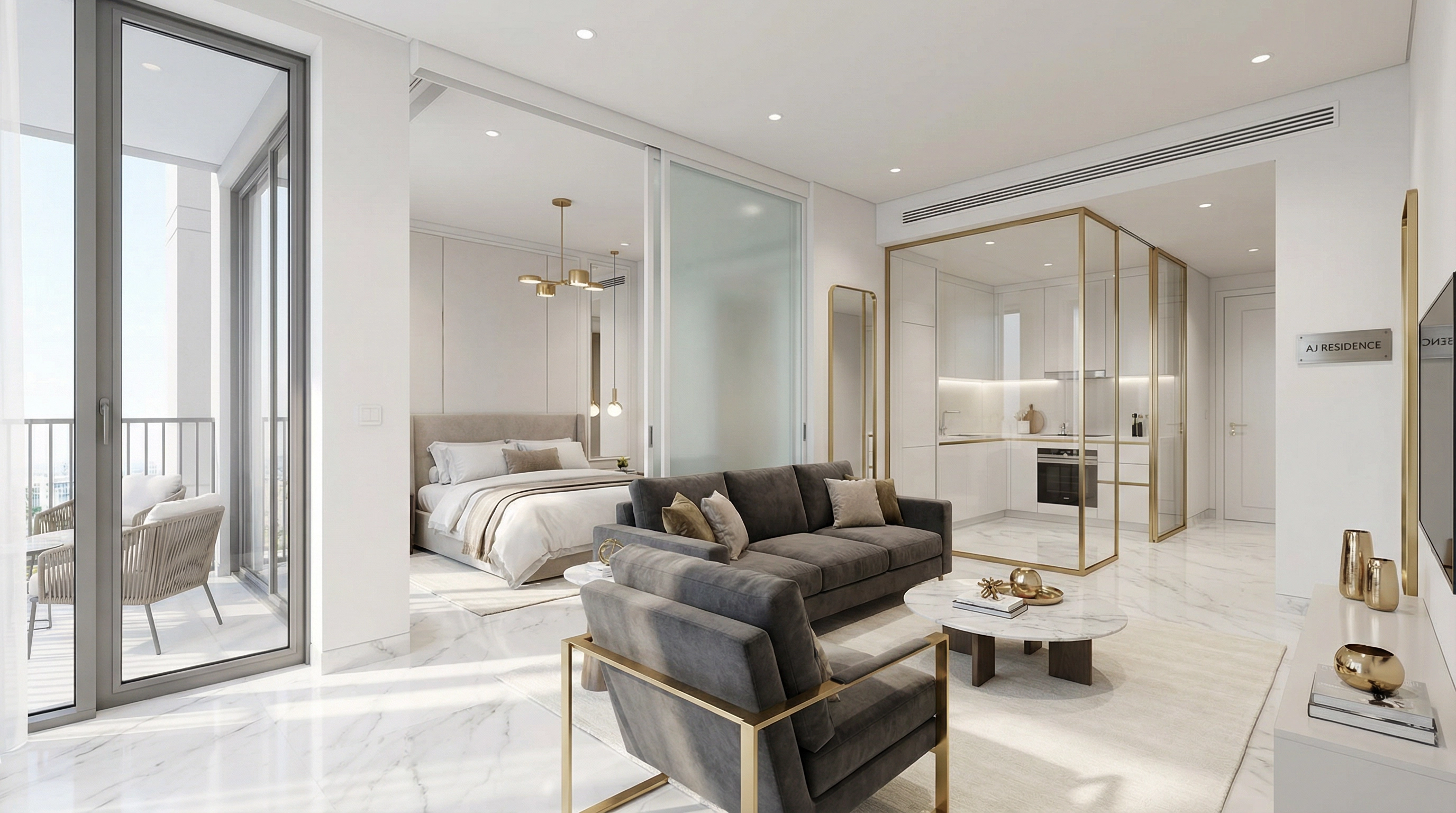 Studio — Espace de Vie (~16 m²)
