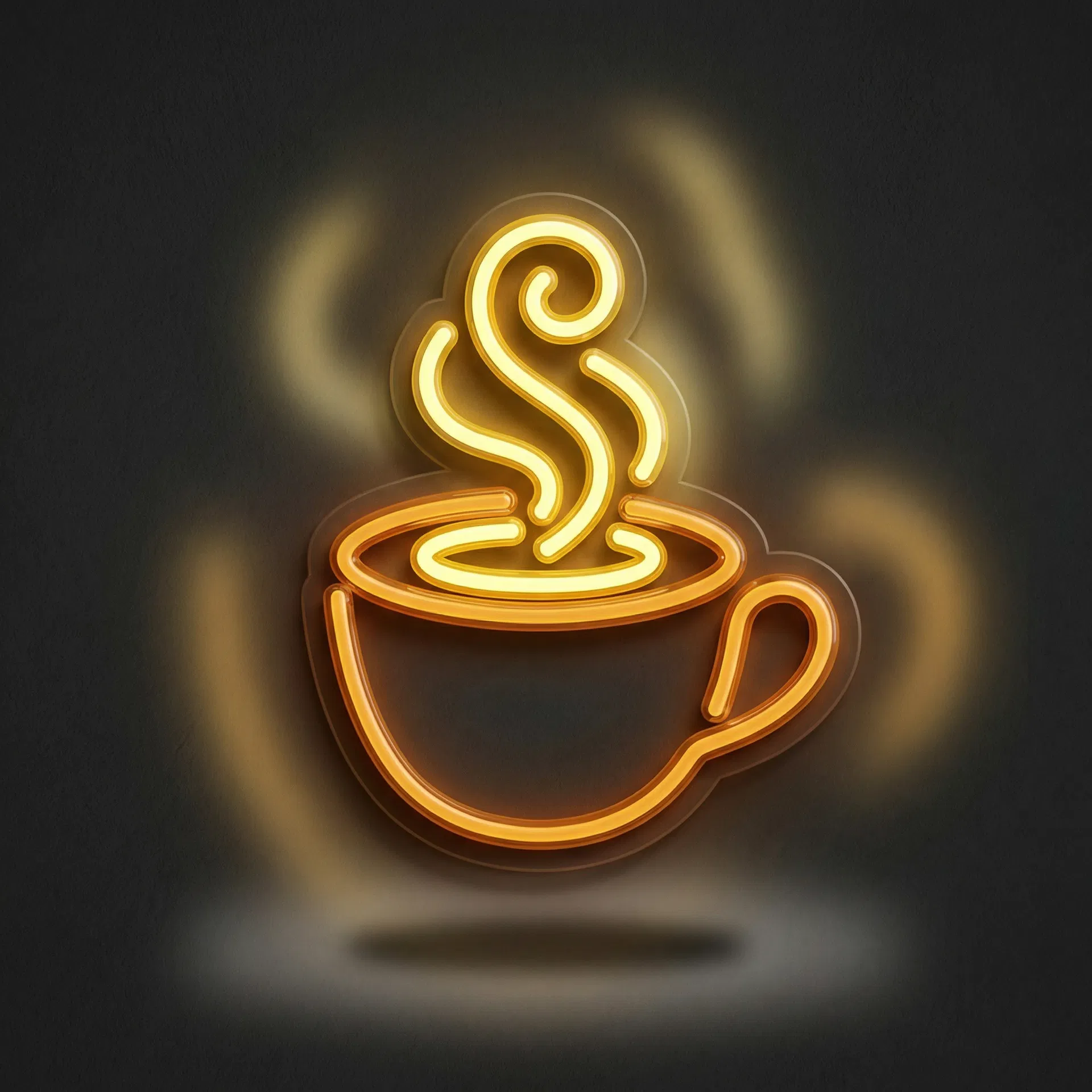 ป้ายไฟ LED ถ้วยกาแฟ