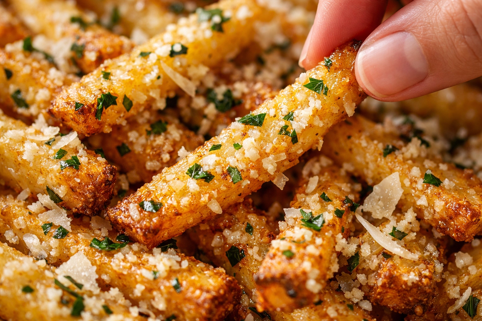Garlic Parmesan Fries Close-Up
