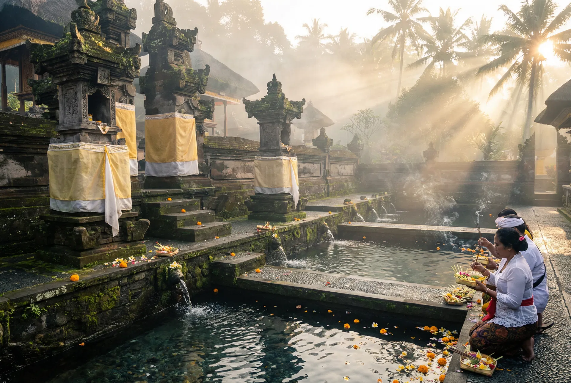 Ancient water temple ceremony