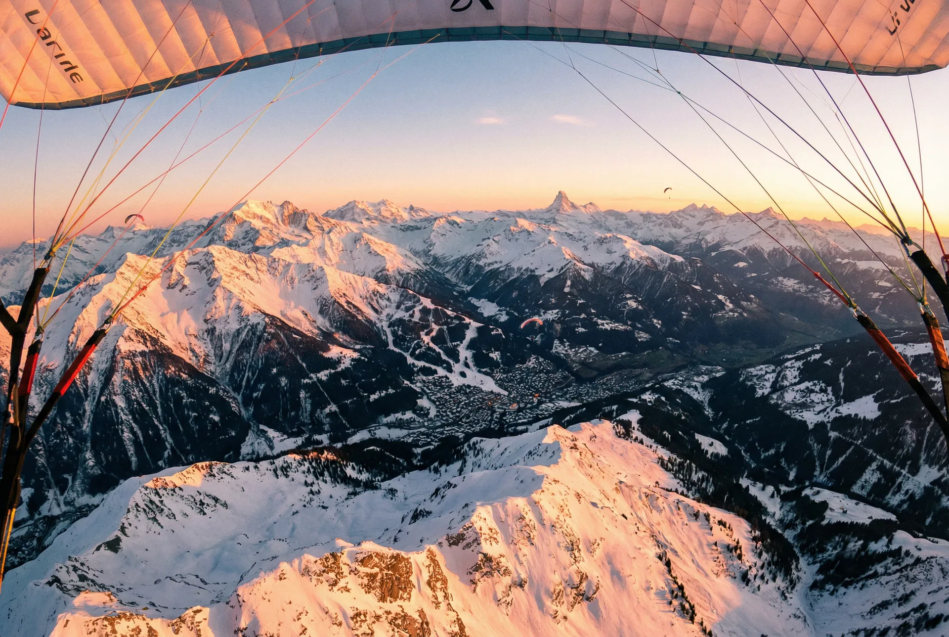 Paragliding over the Four Valleys