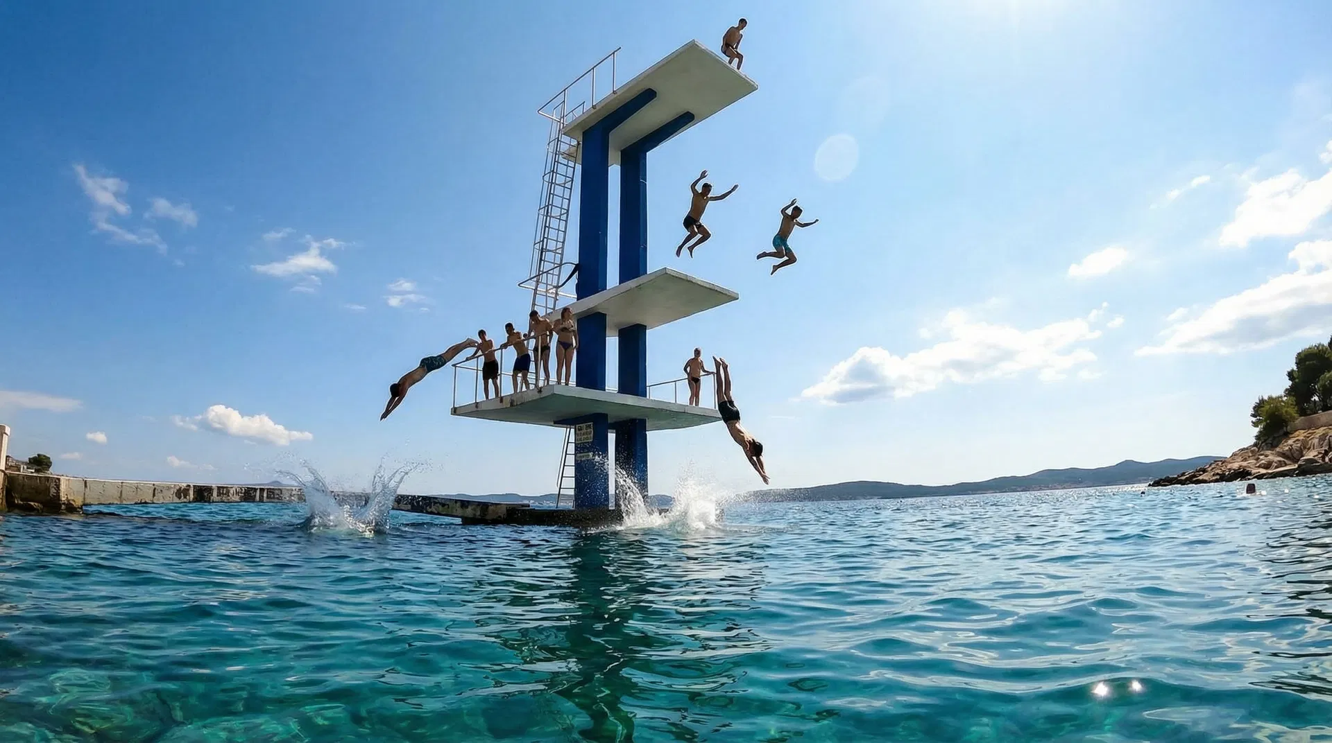 Sprungturm Zadar Kolovare