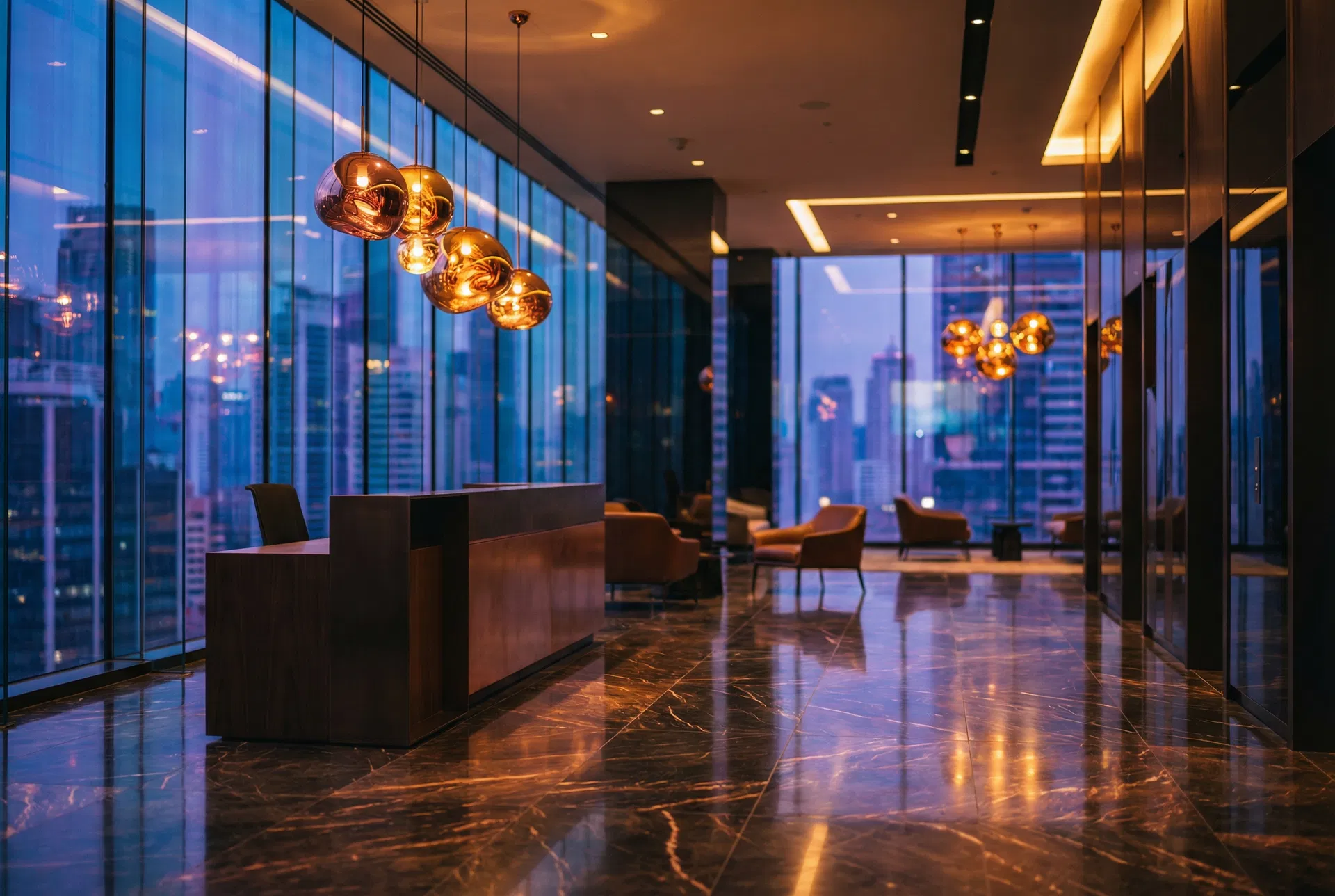 Luxury commercial real estate office