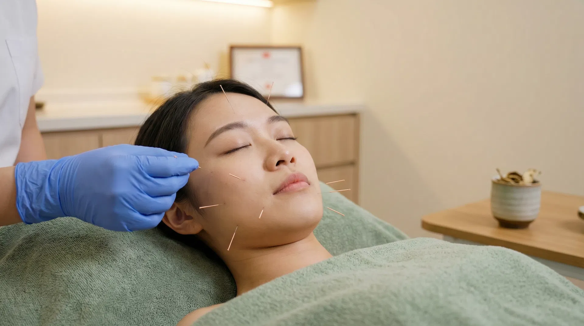 ฝังเข็มรักษาสิว