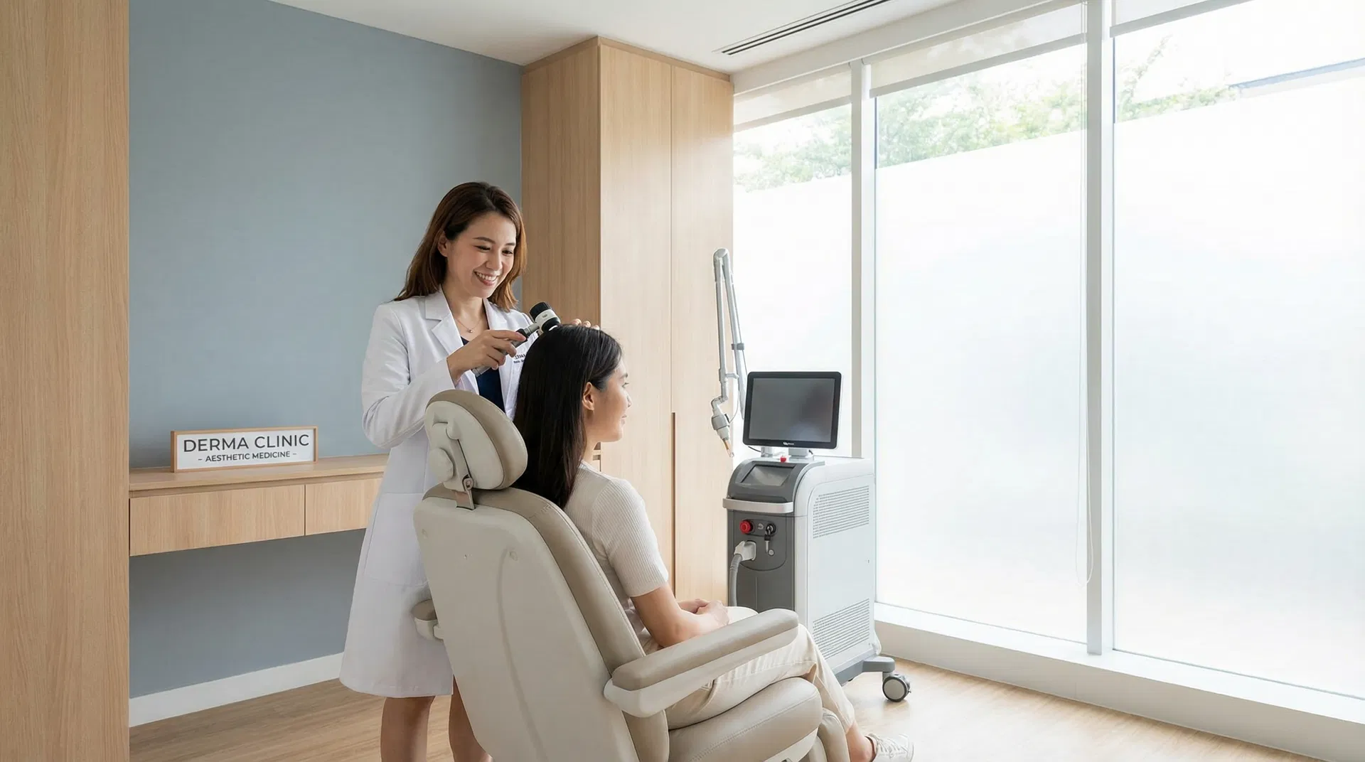 Modern dermatology clinic