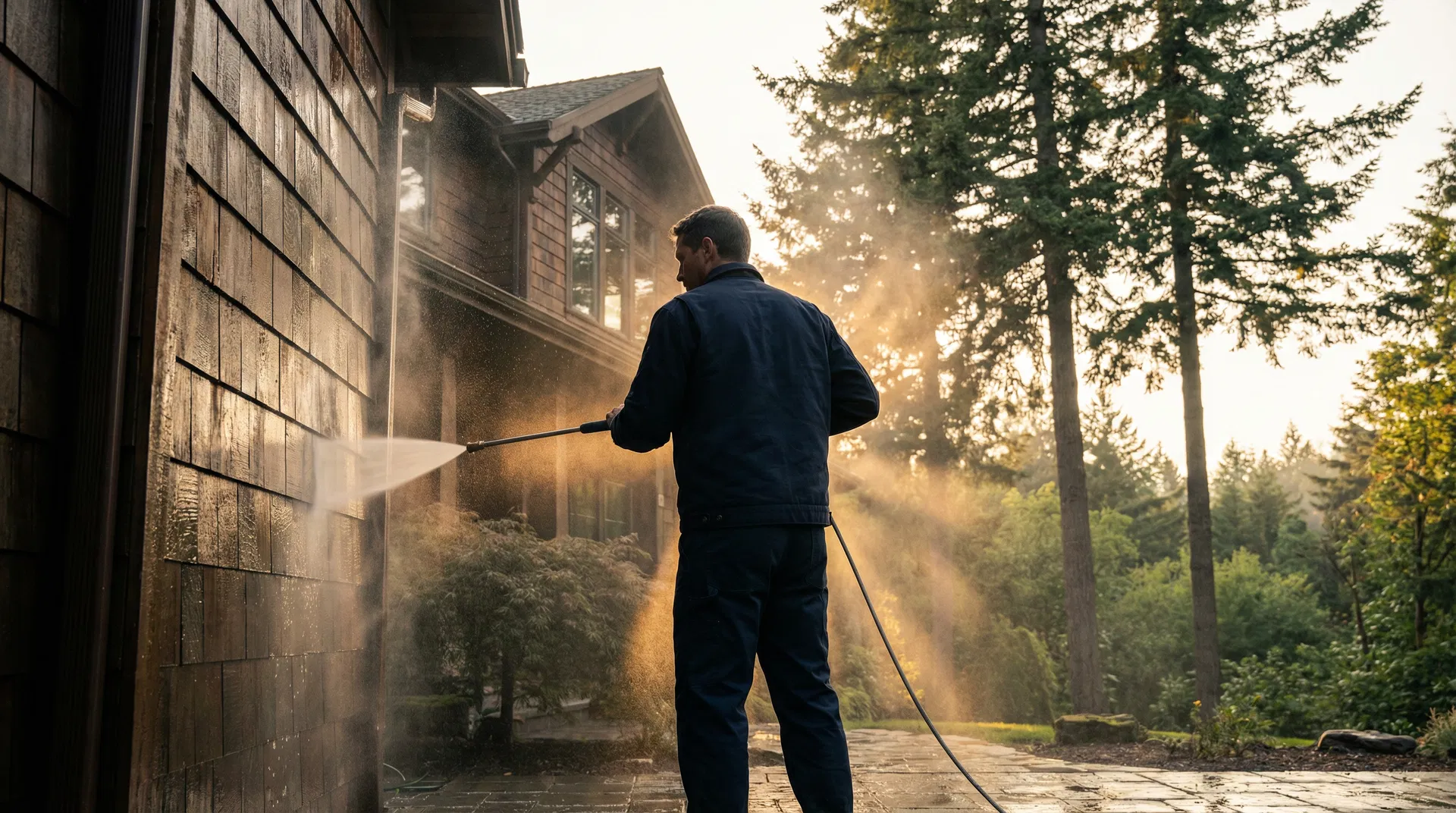 Pressure washing in Oregon City