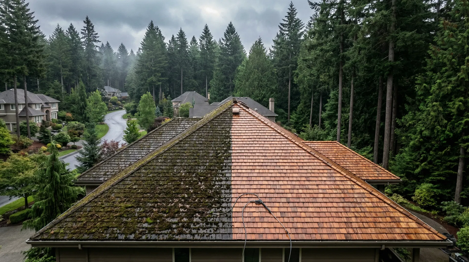 Pressure washing in Happy Valley