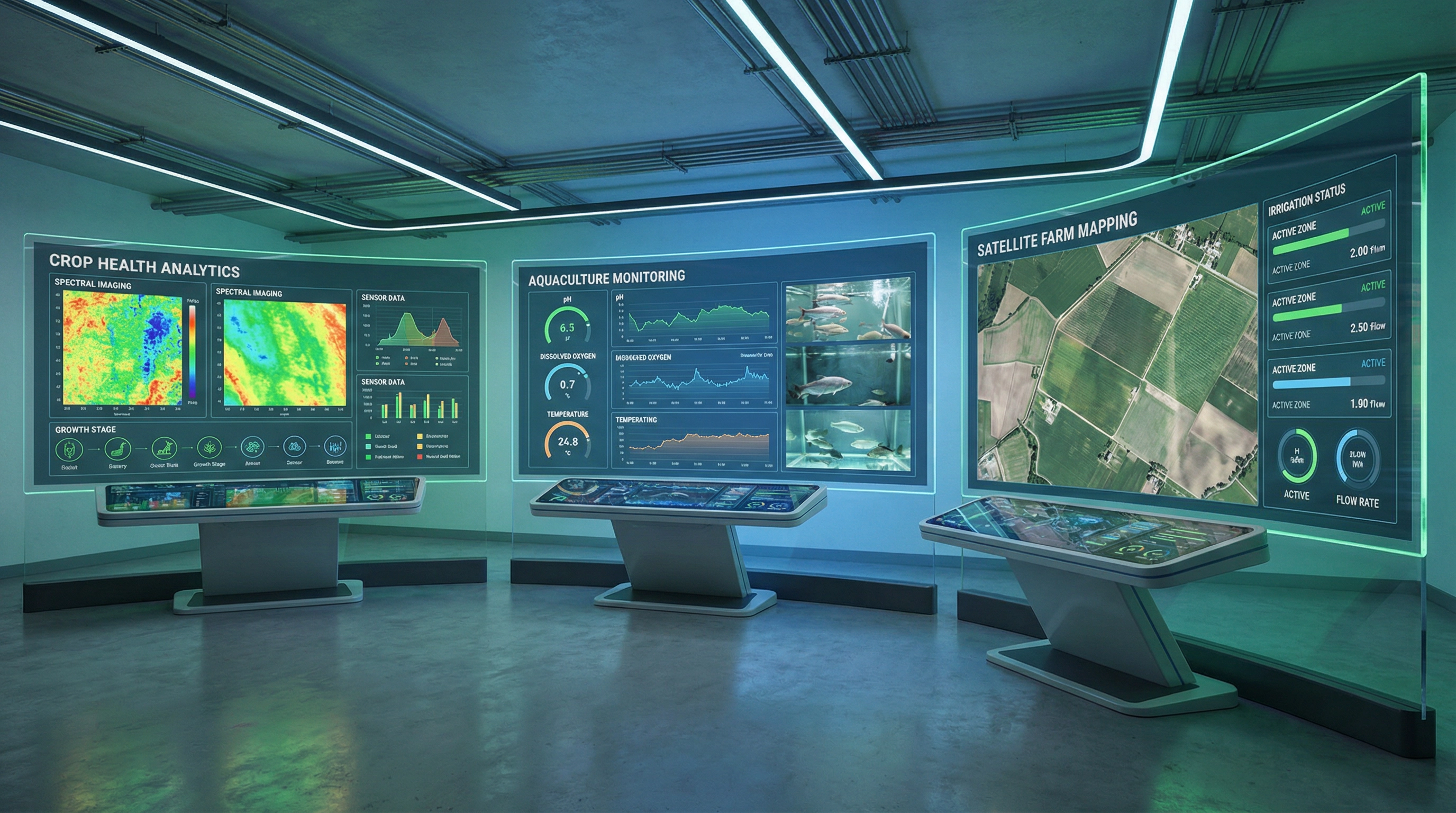 تقنيات الزراعة الذكية في مجمع وصال الزراعي