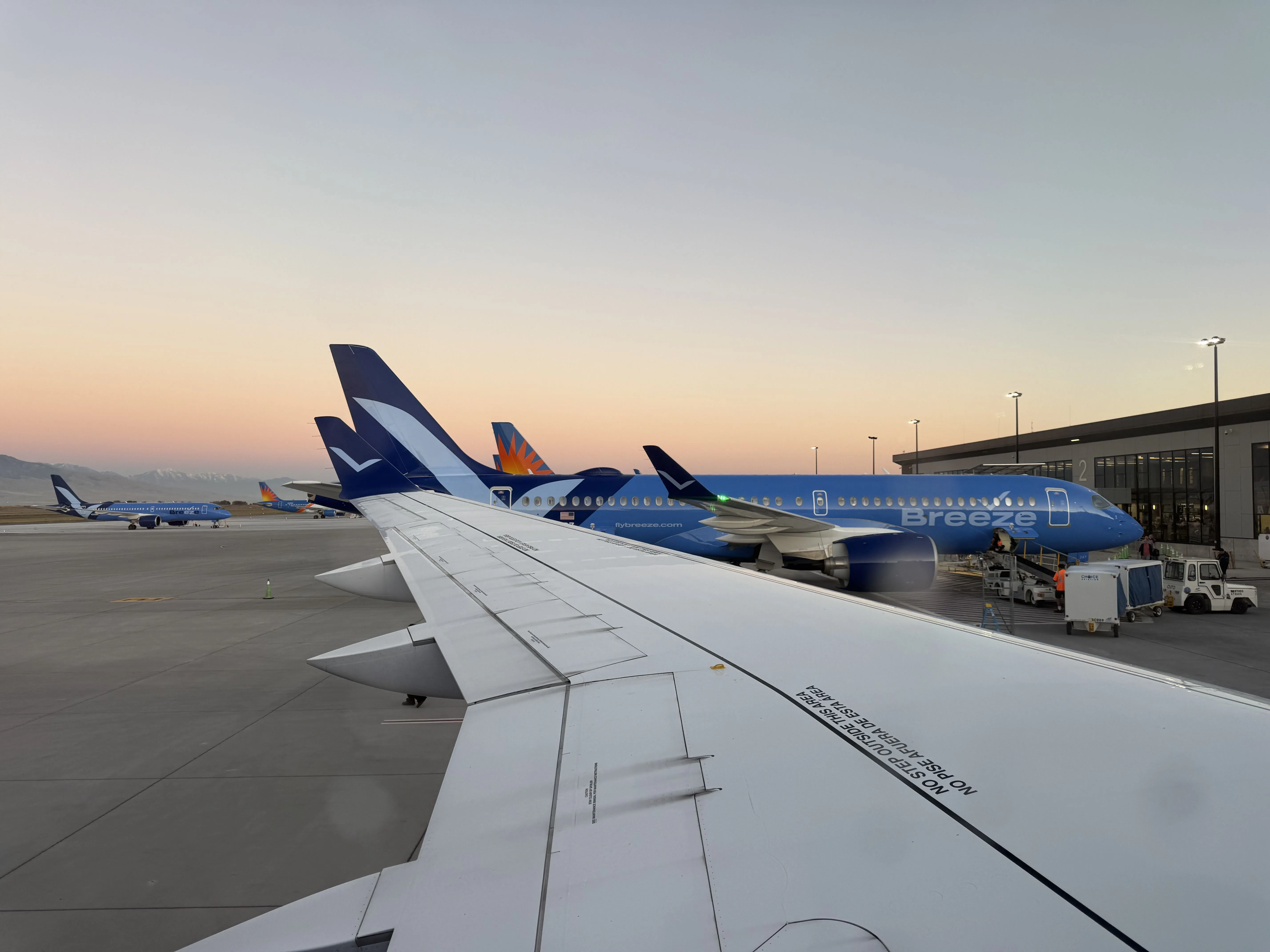 Breeze Airways Plane at Provo (PVU) Airport
