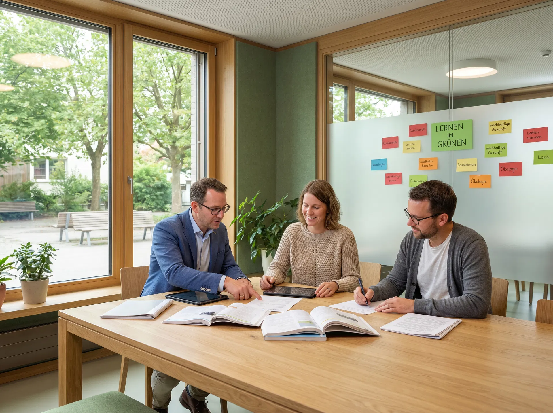 Schulleitende im Gespräch über Nachhaltigkeit