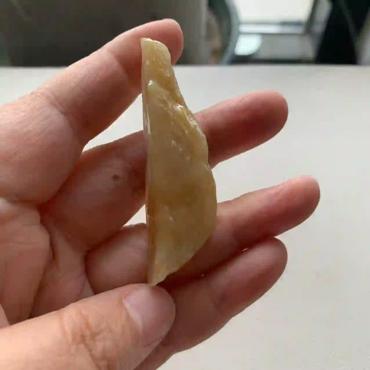 Yellow Jade Rough Pendant | Myanmar Jadeite reference #2100016
