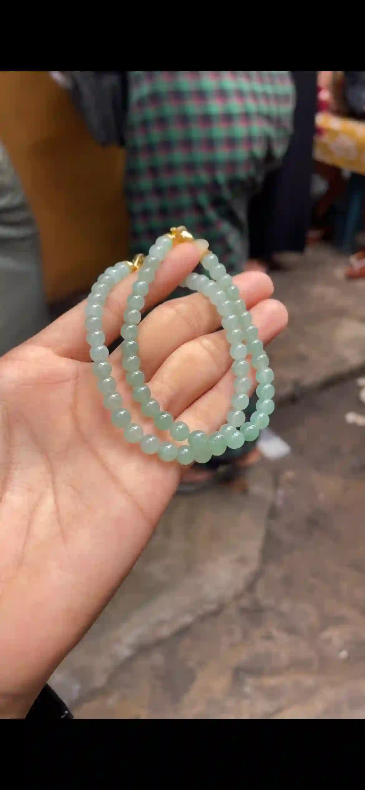  Icy Pale Green Jadeite Multi-Wrap Bracelet & Necklace, view 2 | Myanmar Jadeite reference #8550001