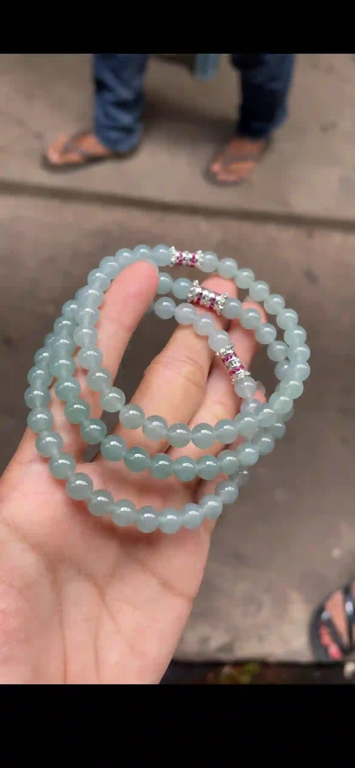 Icy Watery Green Jadeite Multi‑Wrap Bead Necklace | Myanmar Jadeite reference #11550001