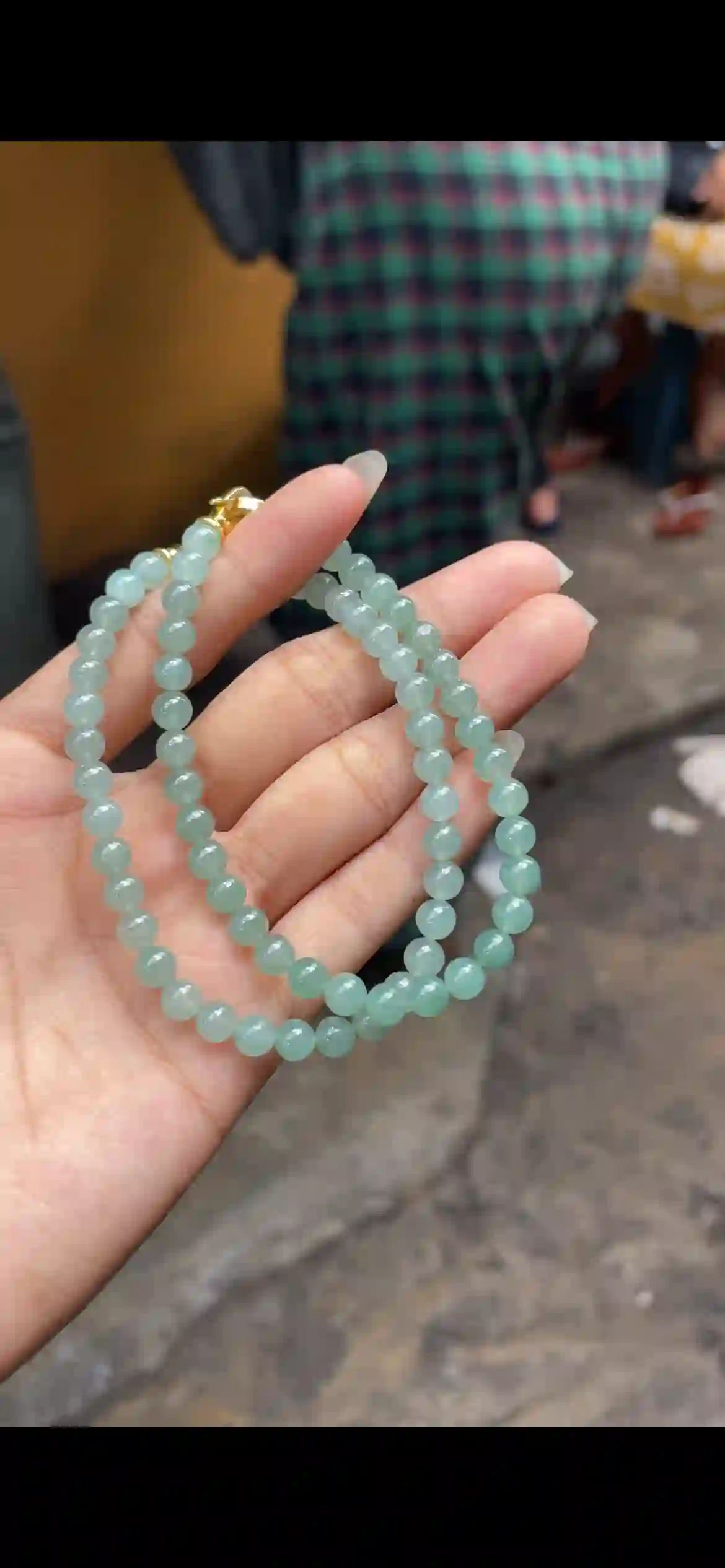  Icy Pale Green Jadeite Multi-Wrap Bracelet & Necklace | Myanmar Jadeite reference #8550001