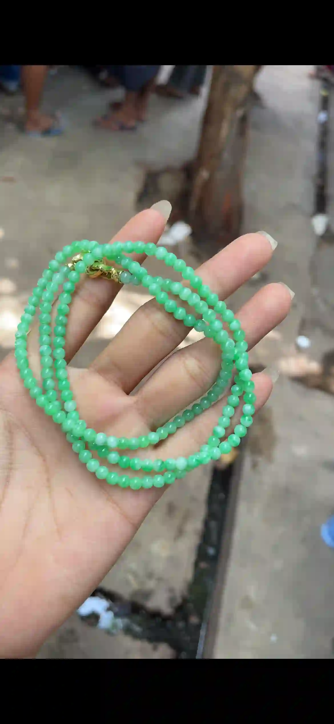  Vibrant Apple Green Jadeite Multi-Wrap Bracelet & Necklace | Myanmar Jadeite reference #8460002