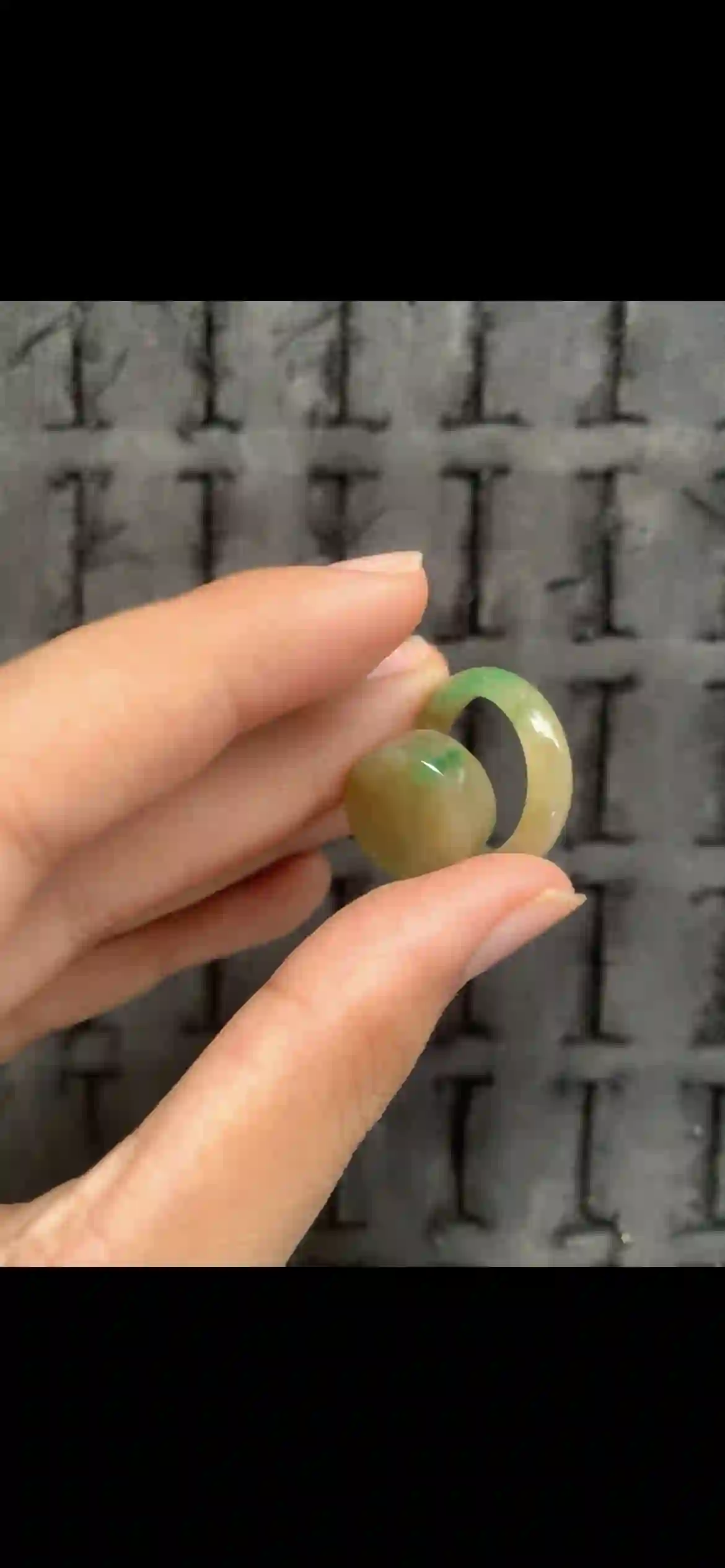 Yellow & Green Two-Tone Jadeite Band Ring with Matching Loose Cabochon | Myanmar Jadeite reference #20130001