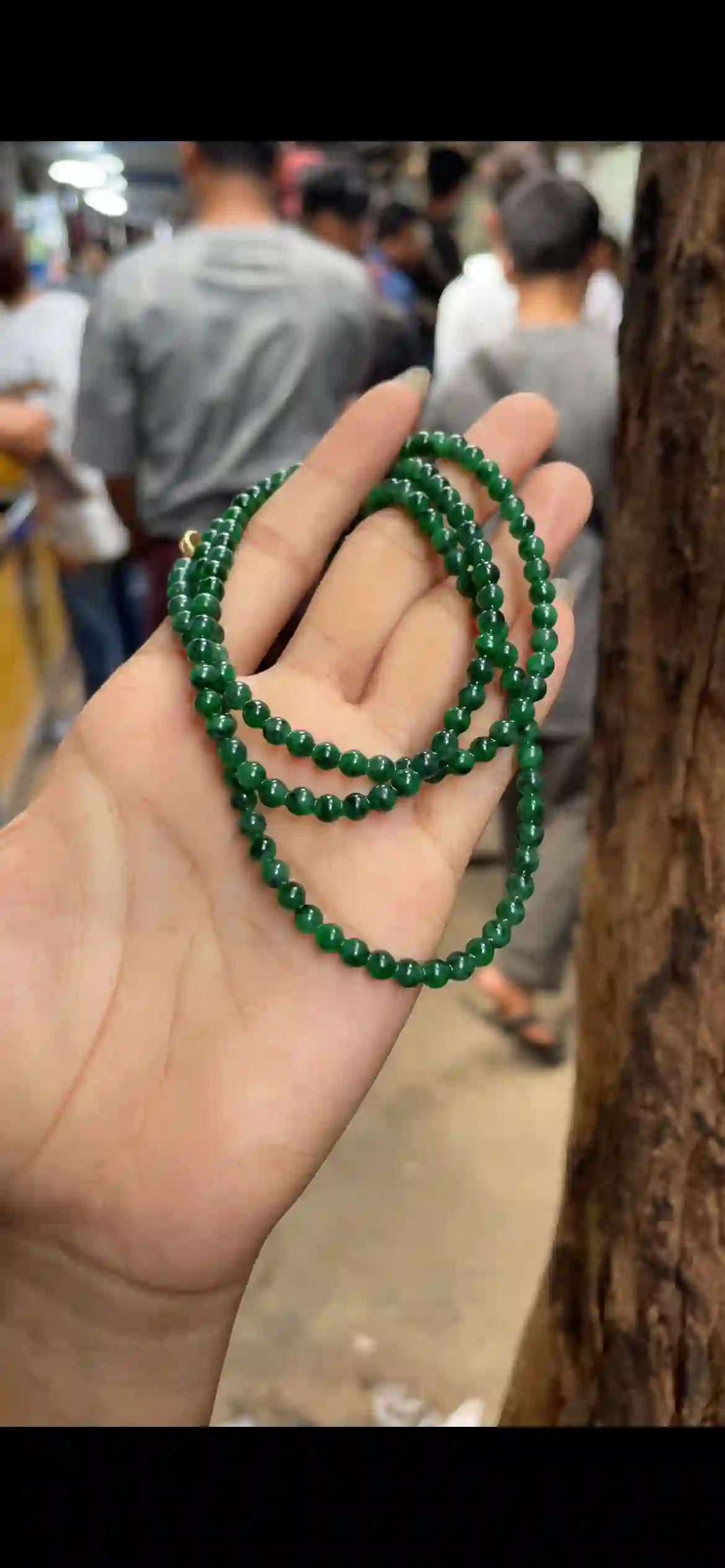  Vivid Deep Green Jadeite Multi-Wrap Bracelet & Necklace, view 2 | Myanmar Jadeite reference #8430001