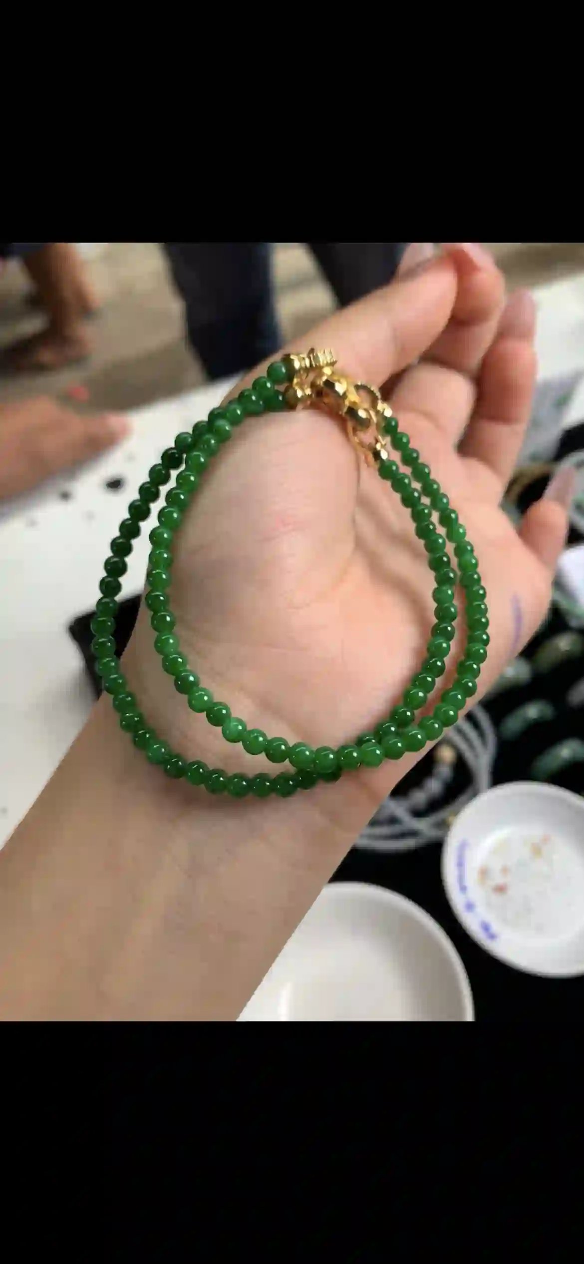 Vivid Imperial Green Jadeite Multi‑Wrap Bracelet & Necklace | Myanmar Jadeite reference #12690001