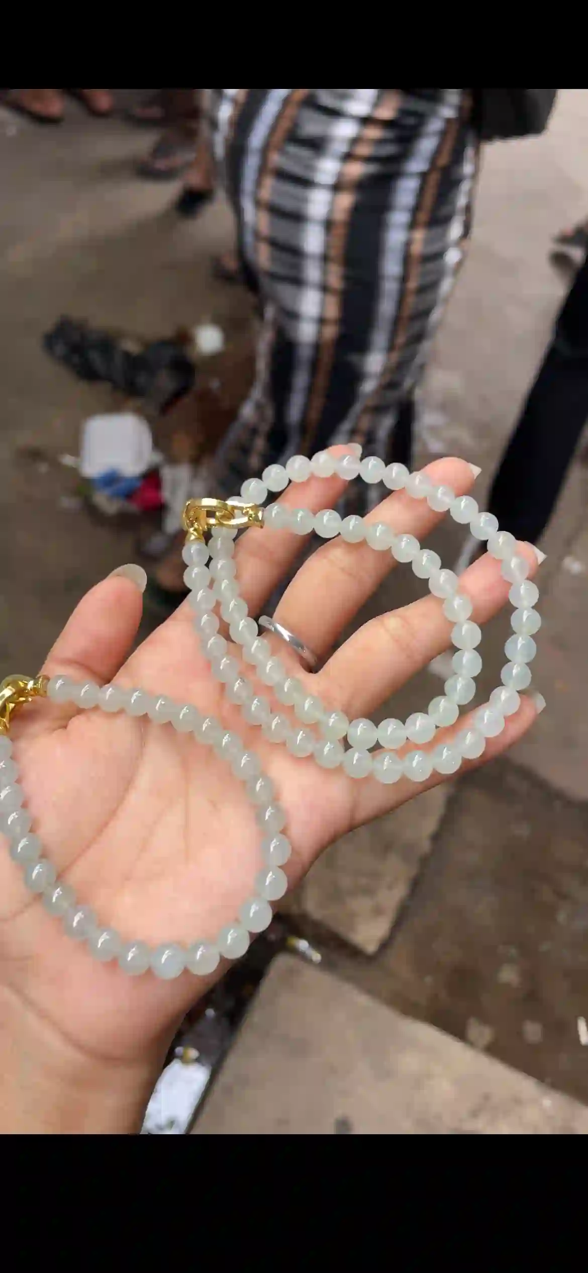 Icy Translucent White Jadeite Multi‑Wrap Bracelet & Necklace | Myanmar Jadeite reference #12480001