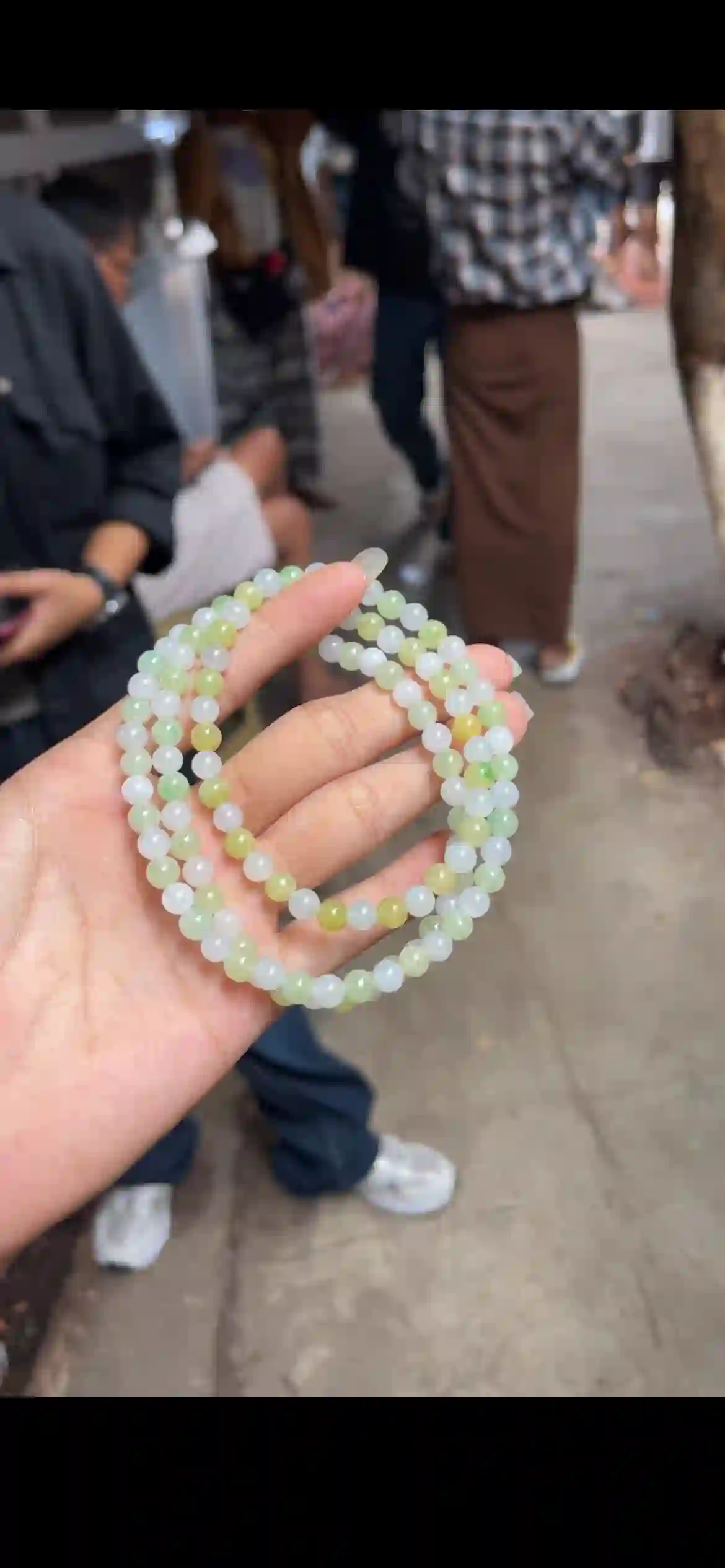 Soft Pastel Multi‑Tone Natural Jadeite Bead Strand | Myanmar Jadeite reference #26760001