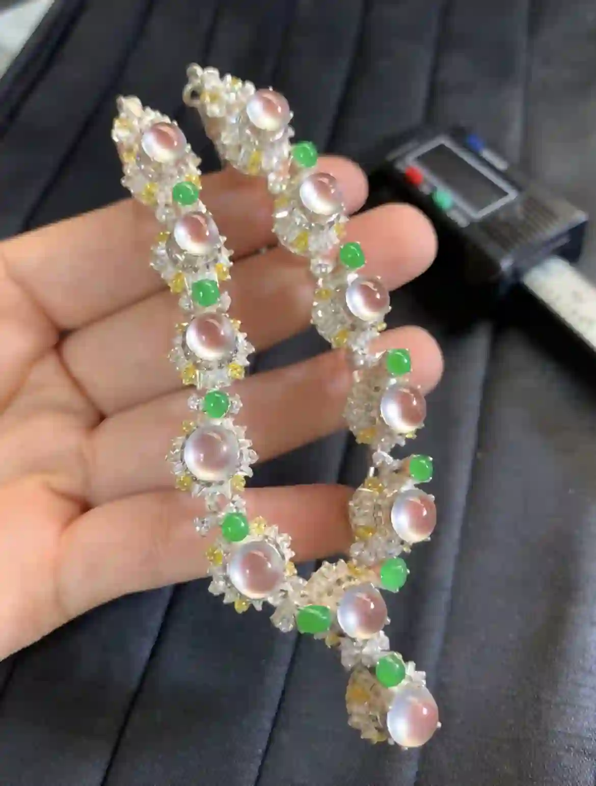 Icy Jade & Multi-Stone Luxury Bracelet | Myanmar Jadeite reference #2670007