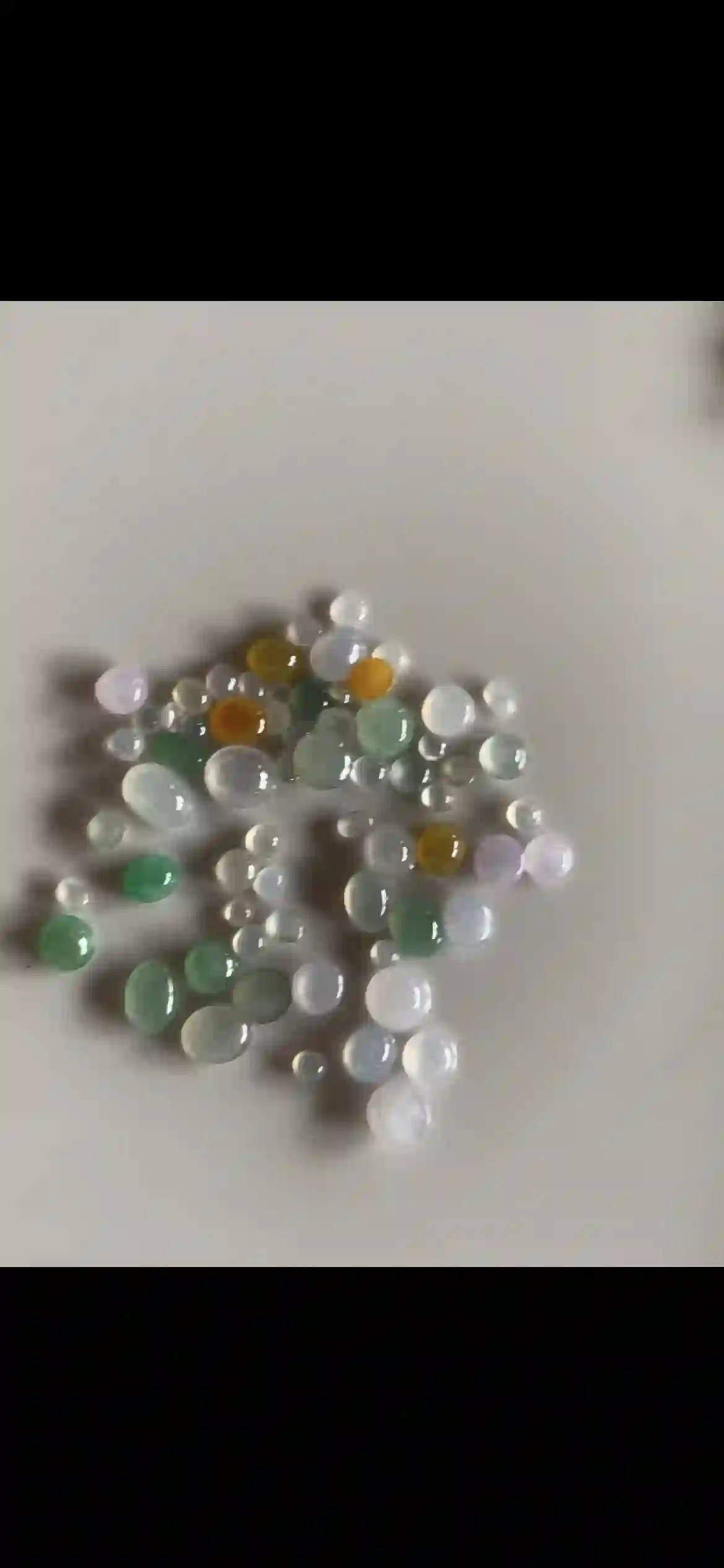 Multicolor Natural Jadeite Cabochon Gemstones Collection, view 2 | Myanmar Jadeite reference #21990001