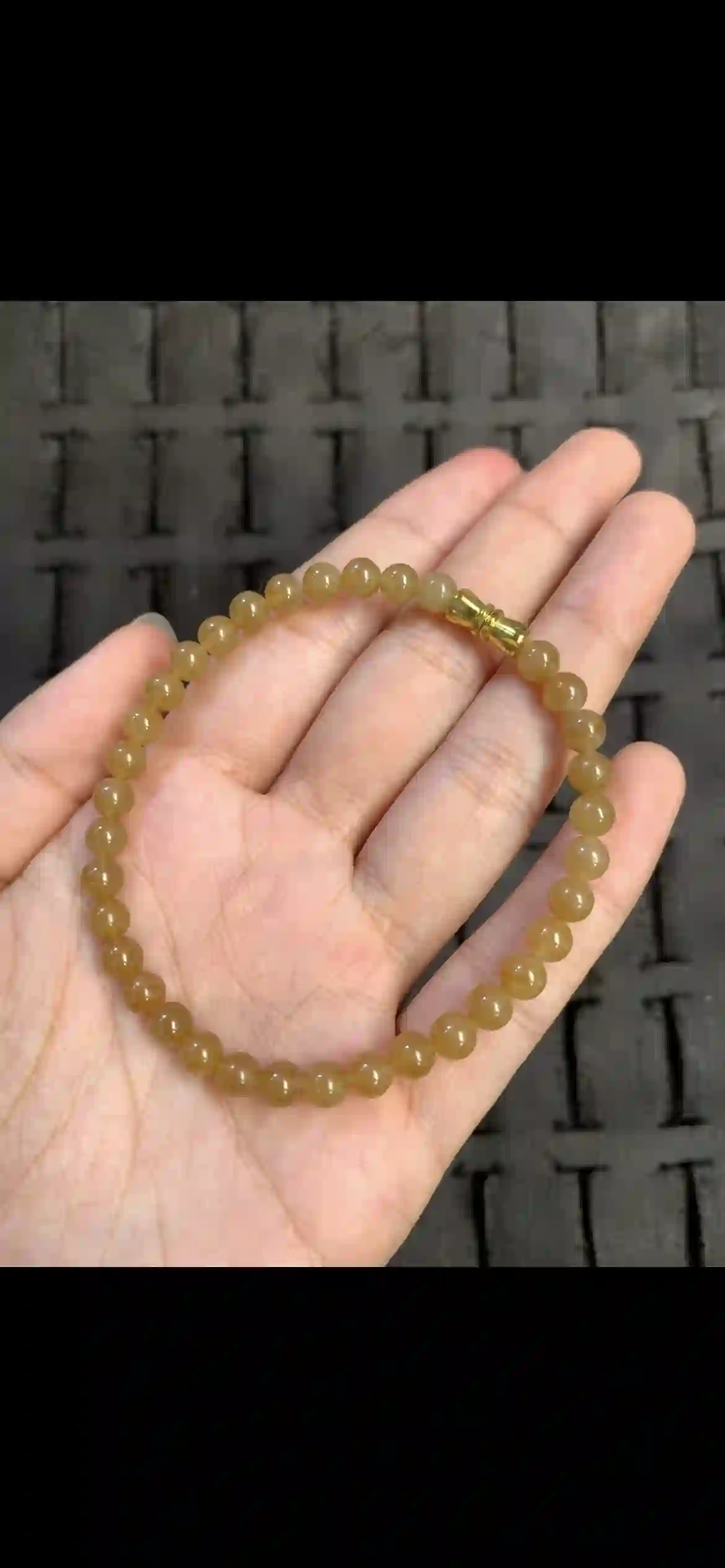Icy Clear White Jadeite Bead Bracelet | Myanmar Jadeite reference #14130001