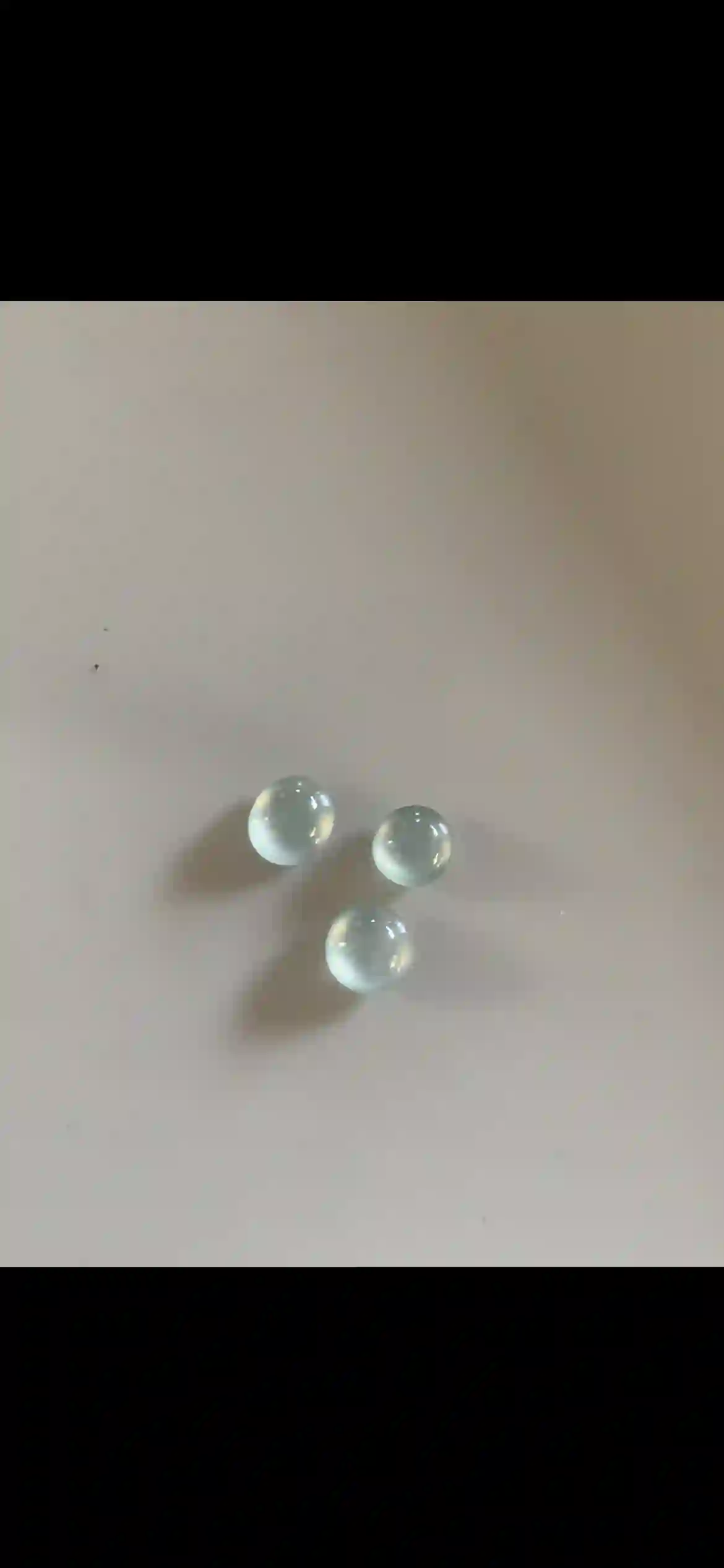 Icy Pale Aquamarine Jade Cabochon Trio — Set of 3 Round Stones | Myanmar Jadeite reference #31200001