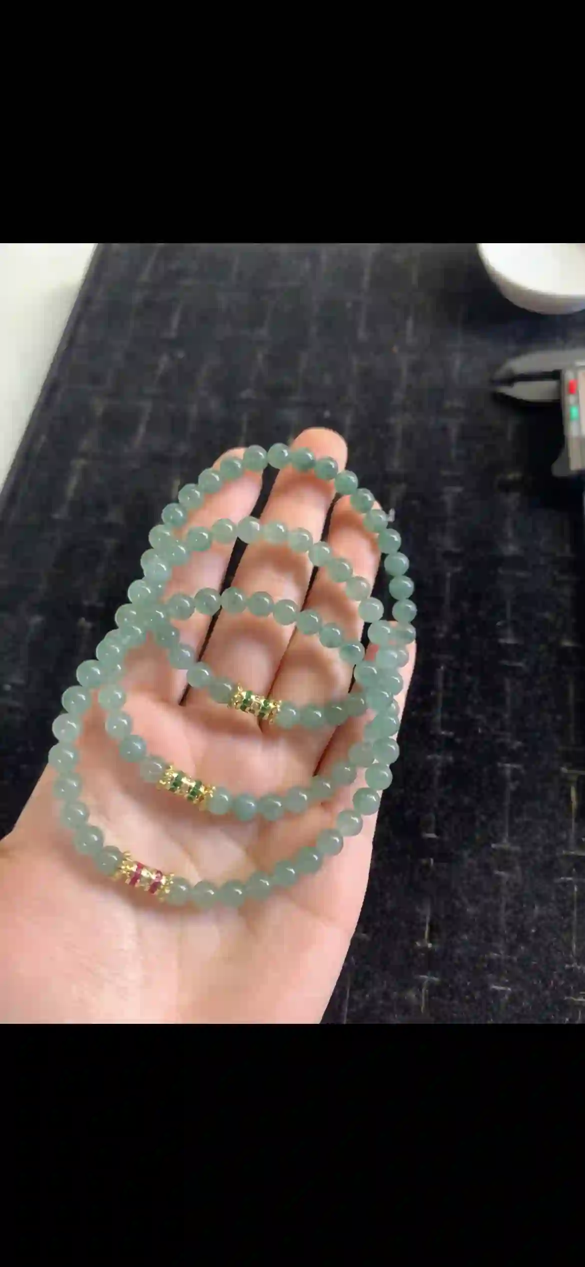 High-Icy Lavender Jadeite Pendant with Green Jade & Diamond Accents, view 2 | Myanmar Jadeite reference #20340001