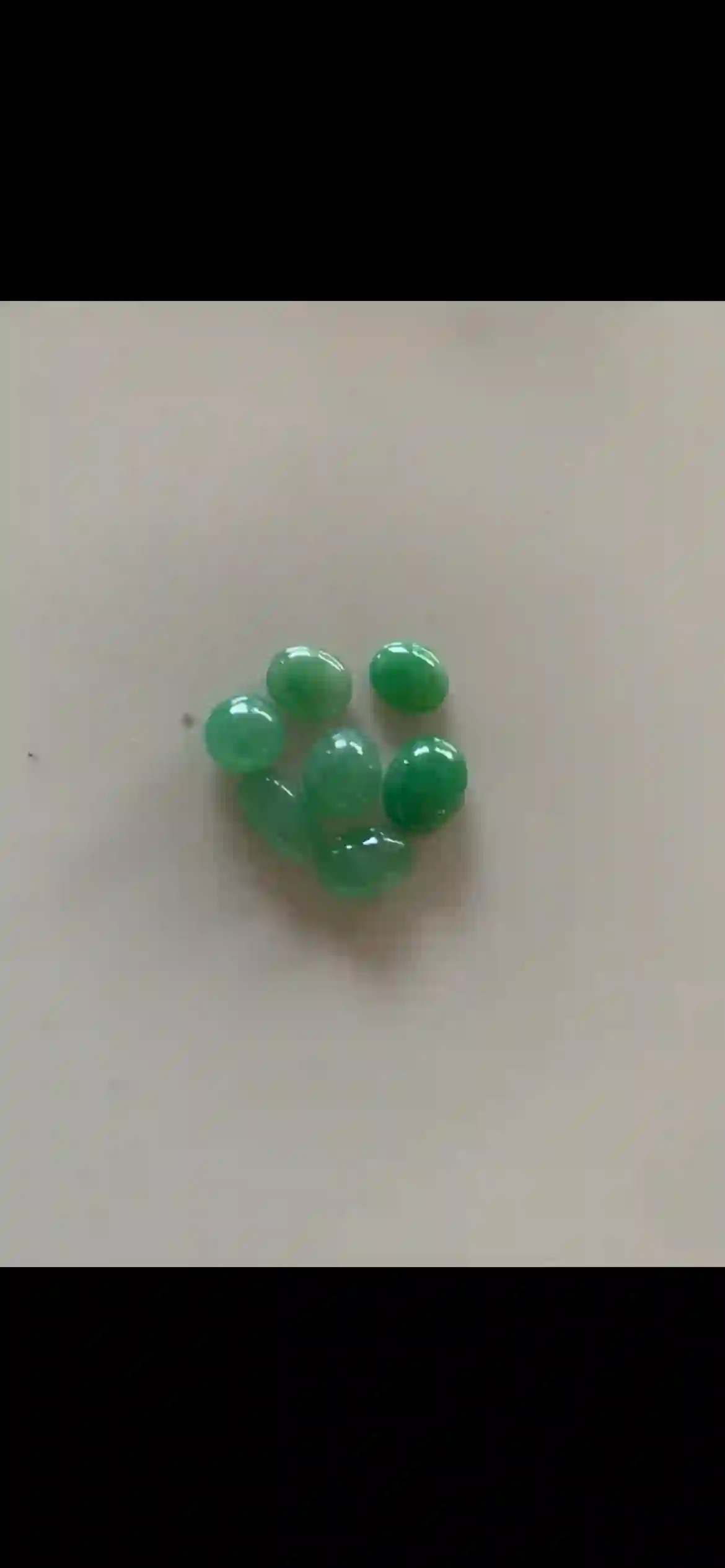   Natural Apple Green Jadeite Oval Cabochon Loose Gemstones, view 2 | Myanmar Jadeite reference #6900003