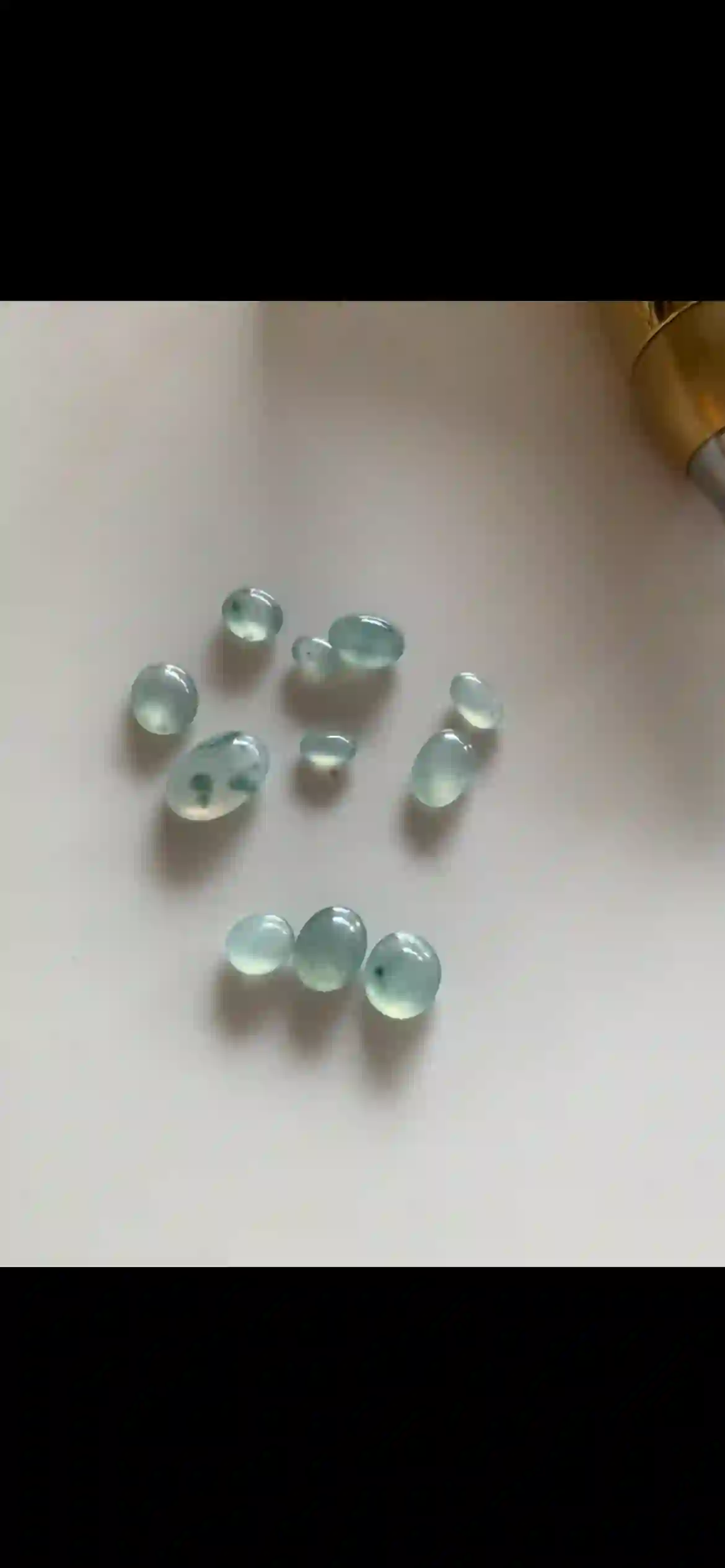  Icy Translucent Floating Flower Jadeite Cabochon Loose Stones | Myanmar Jadeite reference #7530004