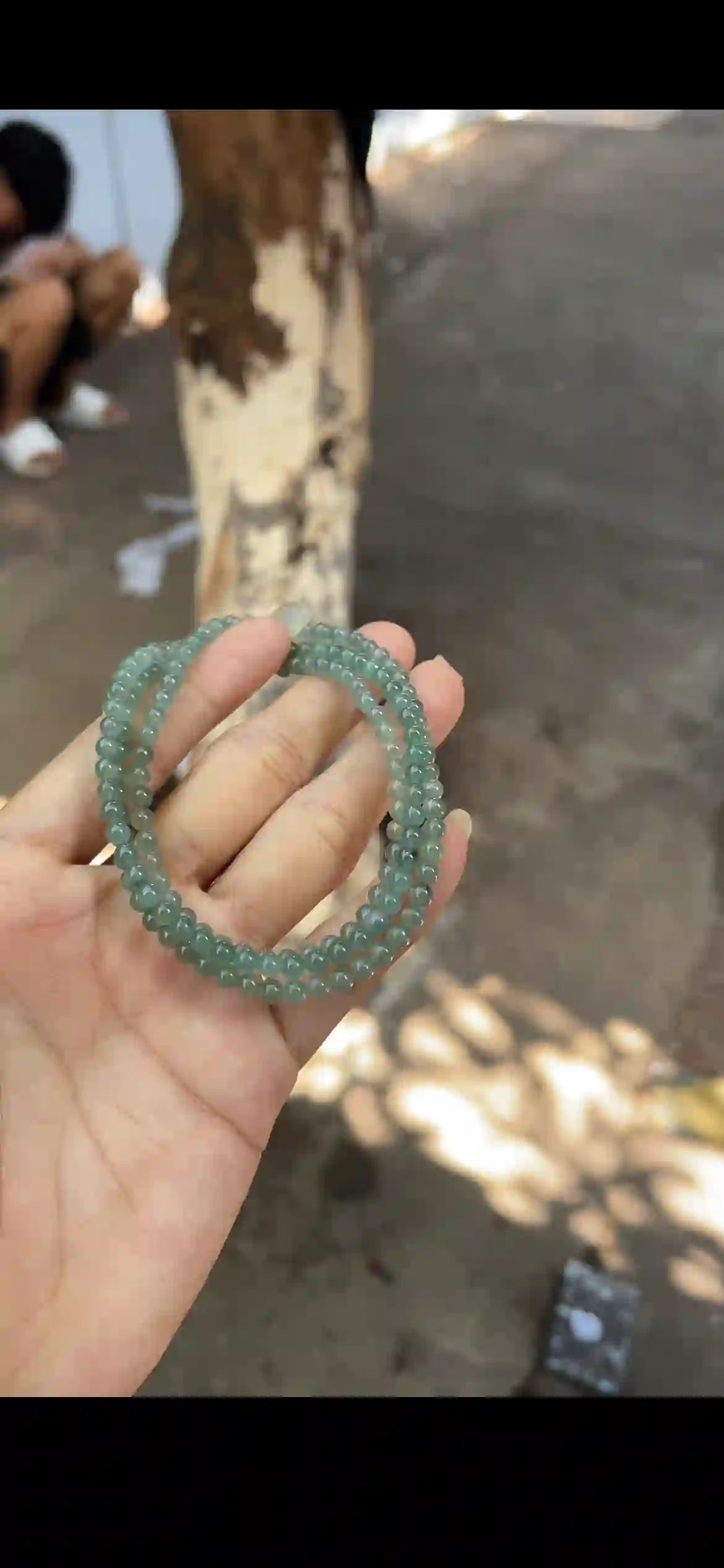 Exquisite Natural Green Jade Beaded Necklace & Bracelet – Elegant Multi-Layered Design, view 2 | Myanmar Jadeite reference #27000001