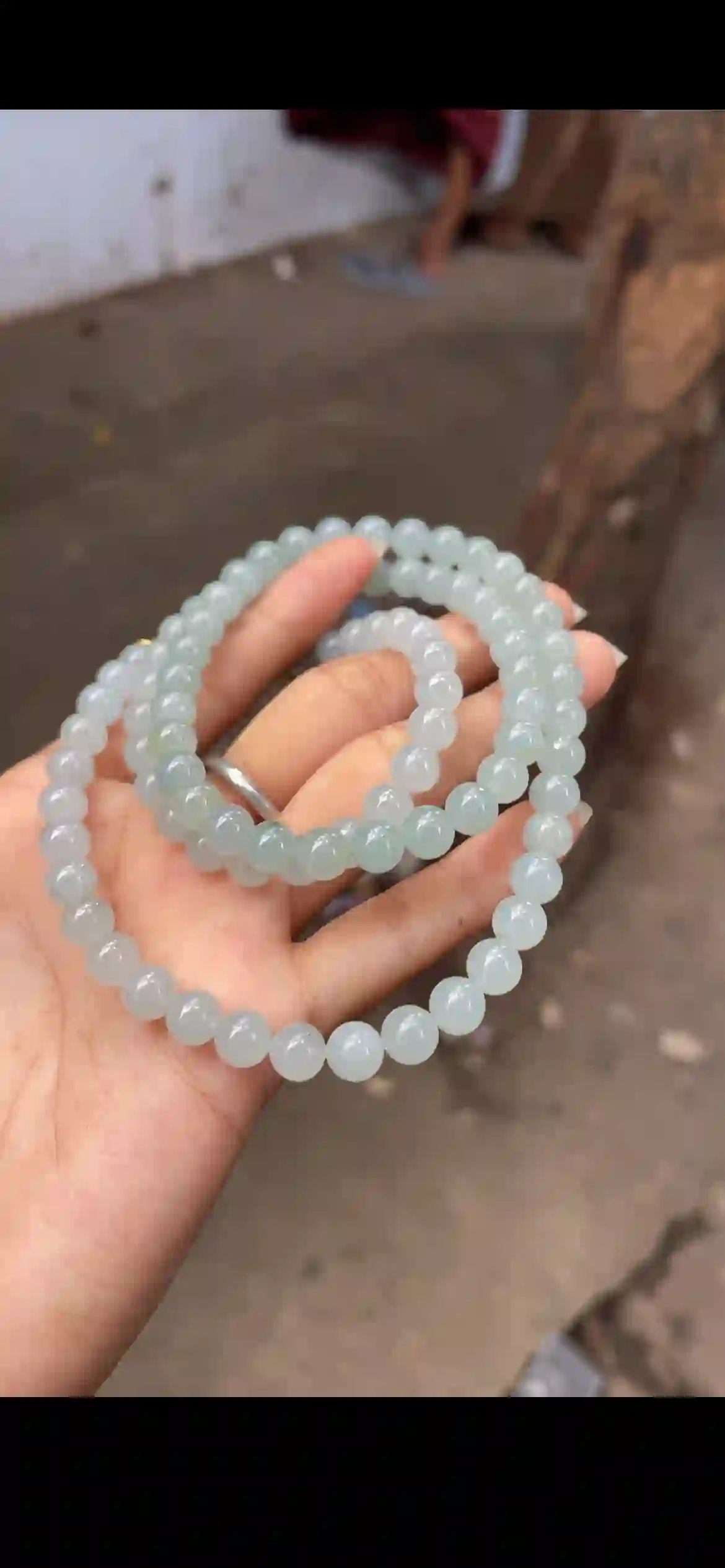 Icy Pale Green Jadeite Multi‑Wrap Bracelet & Necklace | Myanmar Jadeite reference #13050001