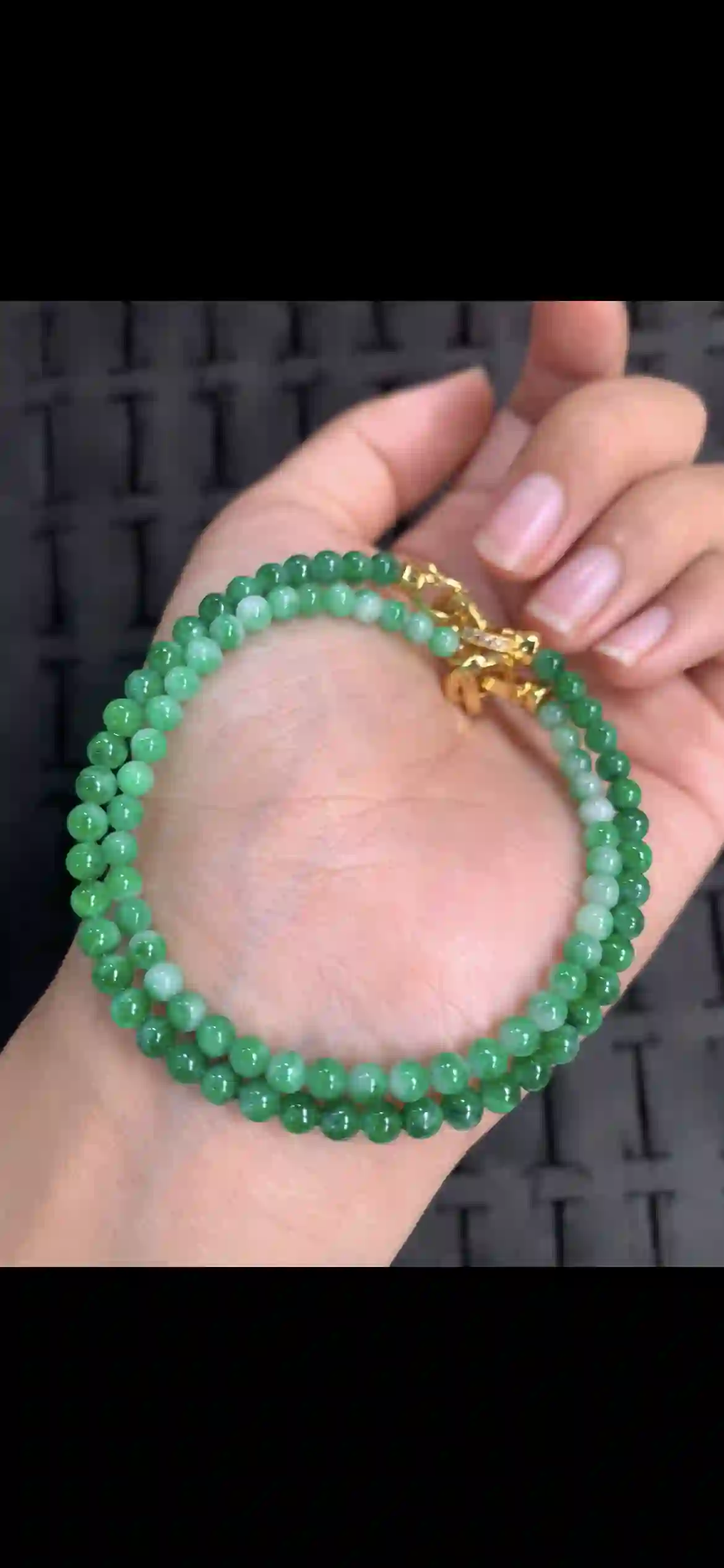 Gradient Apple Green Jadeite Multi‑Wrap Bracelet & Necklace | Myanmar Jadeite reference #12720001
