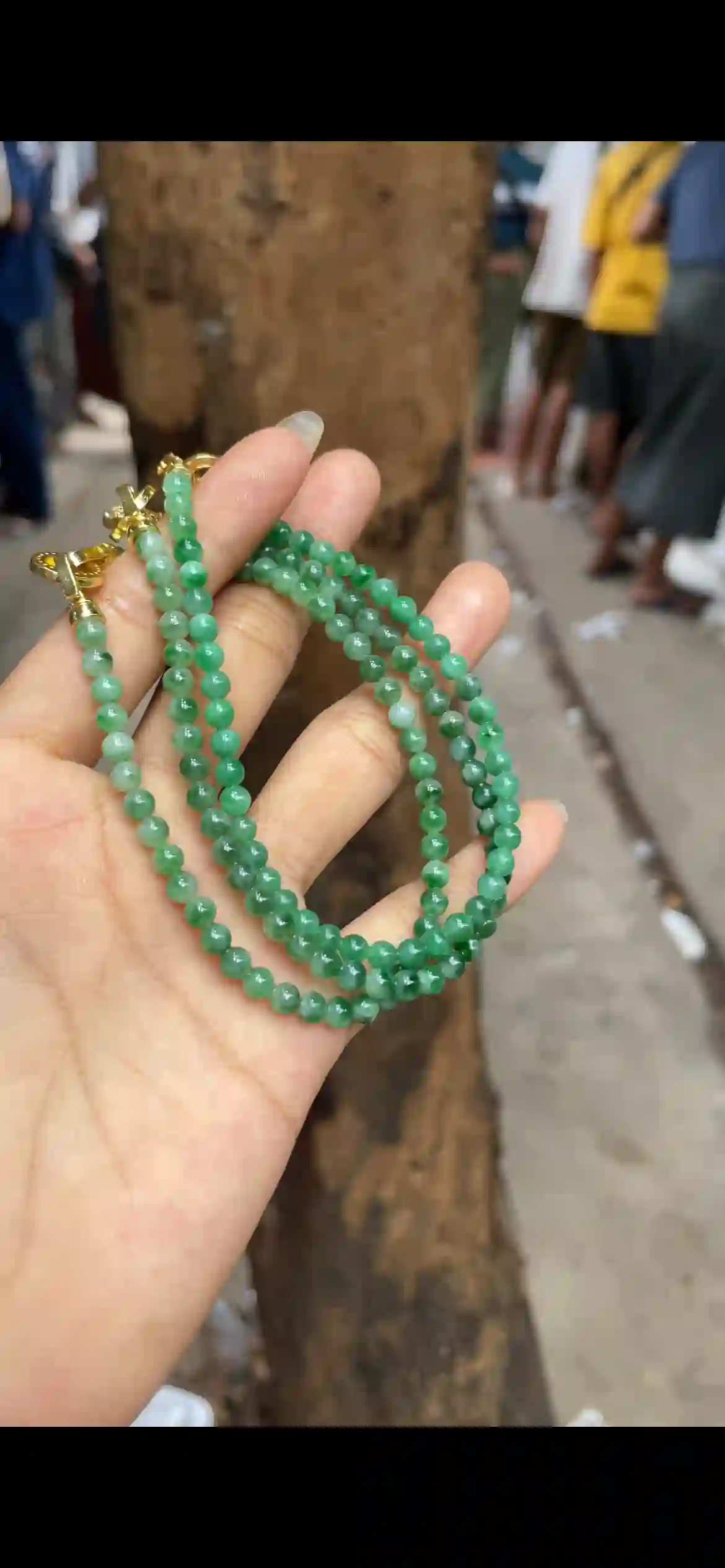  Gradient Green Icy Jadeite Multi‑Wrap Bracelet & Strand, view 2 | Myanmar Jadeite reference #8970001