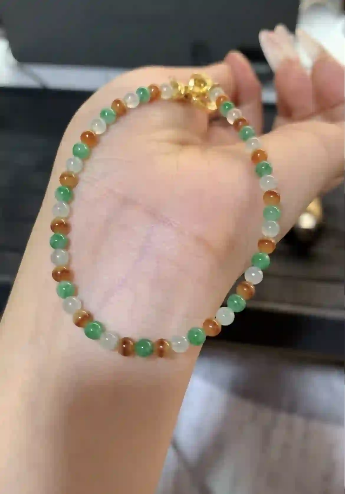  Natural Apple Green Jade Diamond Halo Ring, view 2 | Myanmar Jadeite reference #1800007