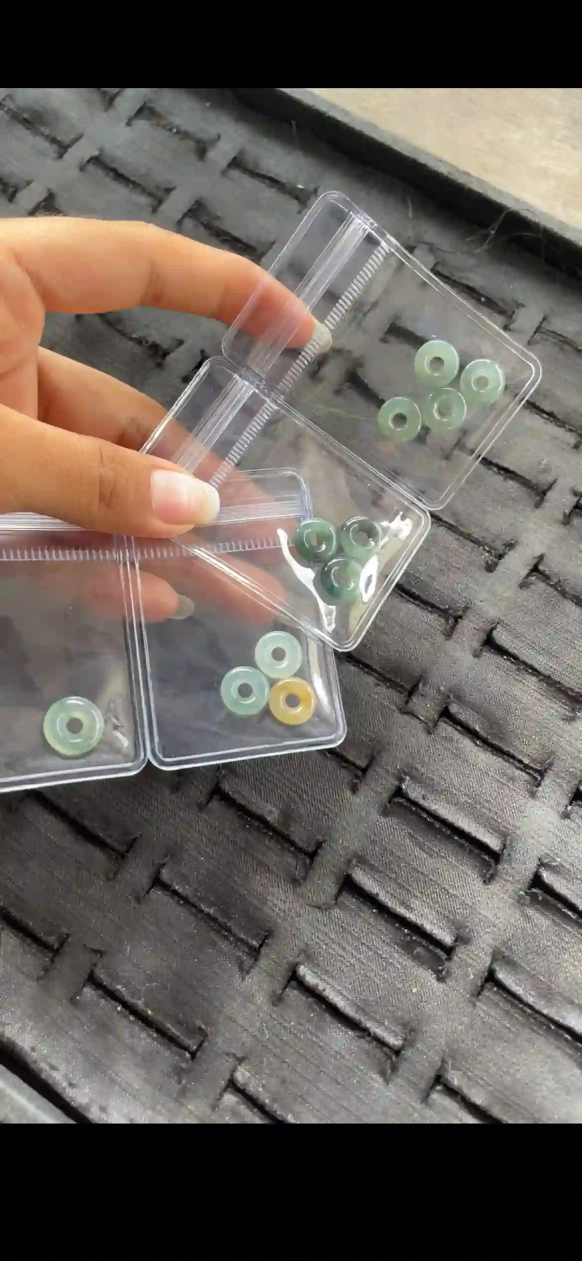 Assorted Mini Jadeite Safety Donut Gem Sets in Multi-Tones, view 2 | Myanmar Jadeite reference #23850002