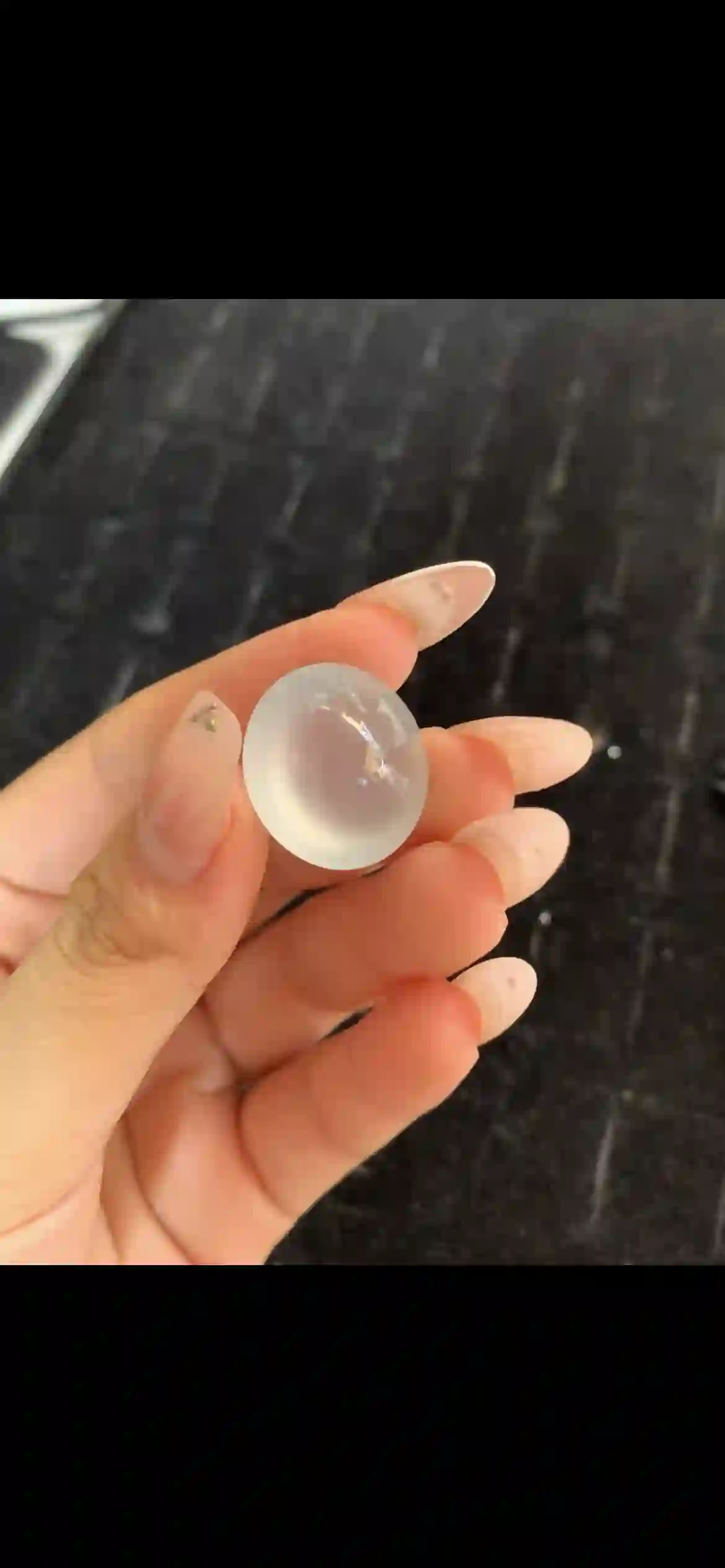 High-Ice Translucent White Jade Oval Cabochon — Loose Gemstone | Myanmar Jadeite reference #28950001