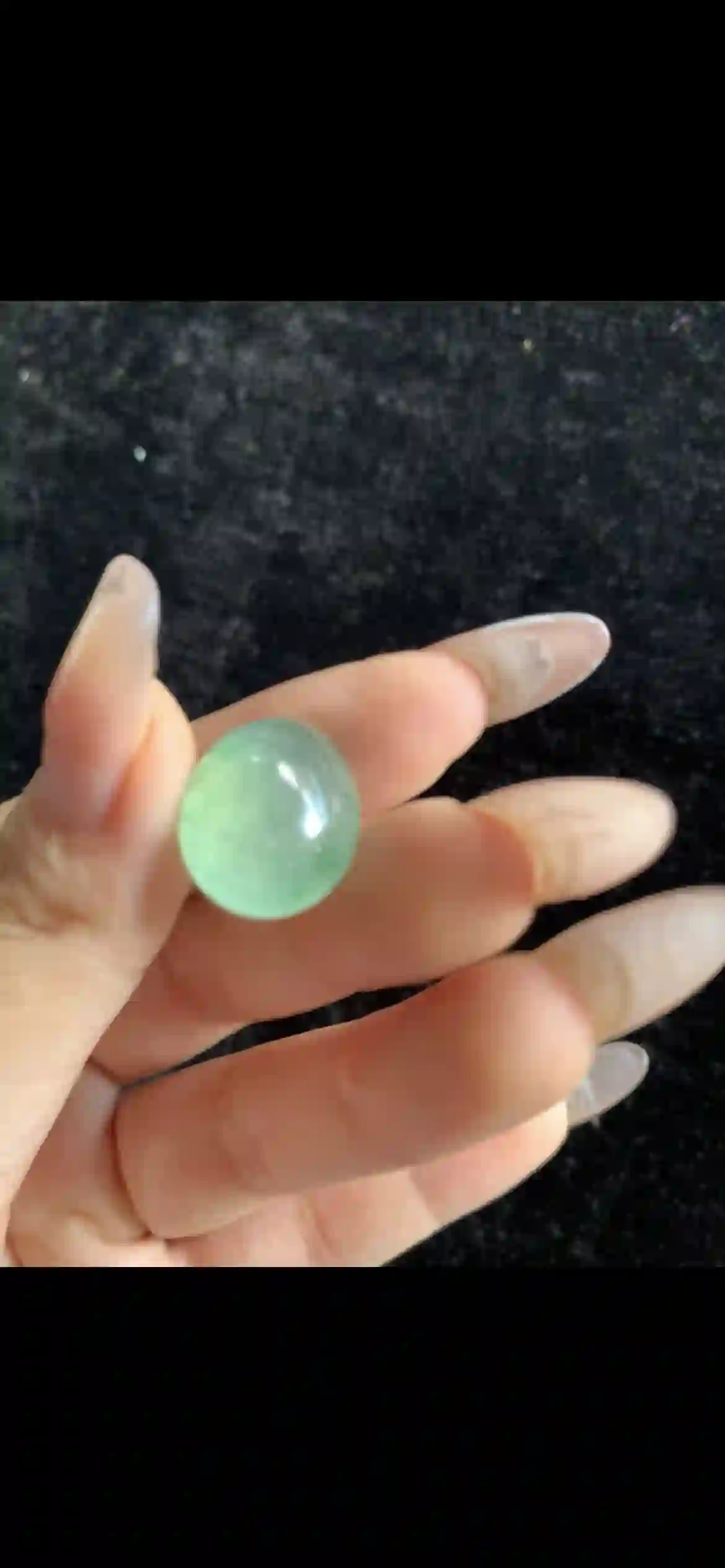 Icy Spring Green Jade Oval Cabochon — Loose Gemstone, Exceptional Clarity | Myanmar Jadeite reference #33900001