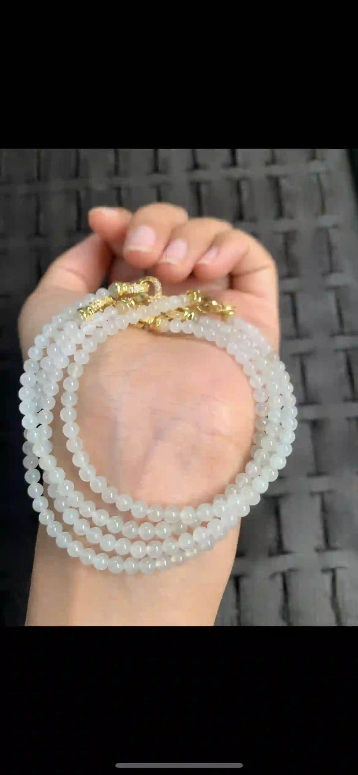 Icy Translucent White Jadeite Multi‑Wrap Bracelet & Necklace | Myanmar Jadeite reference #12600001