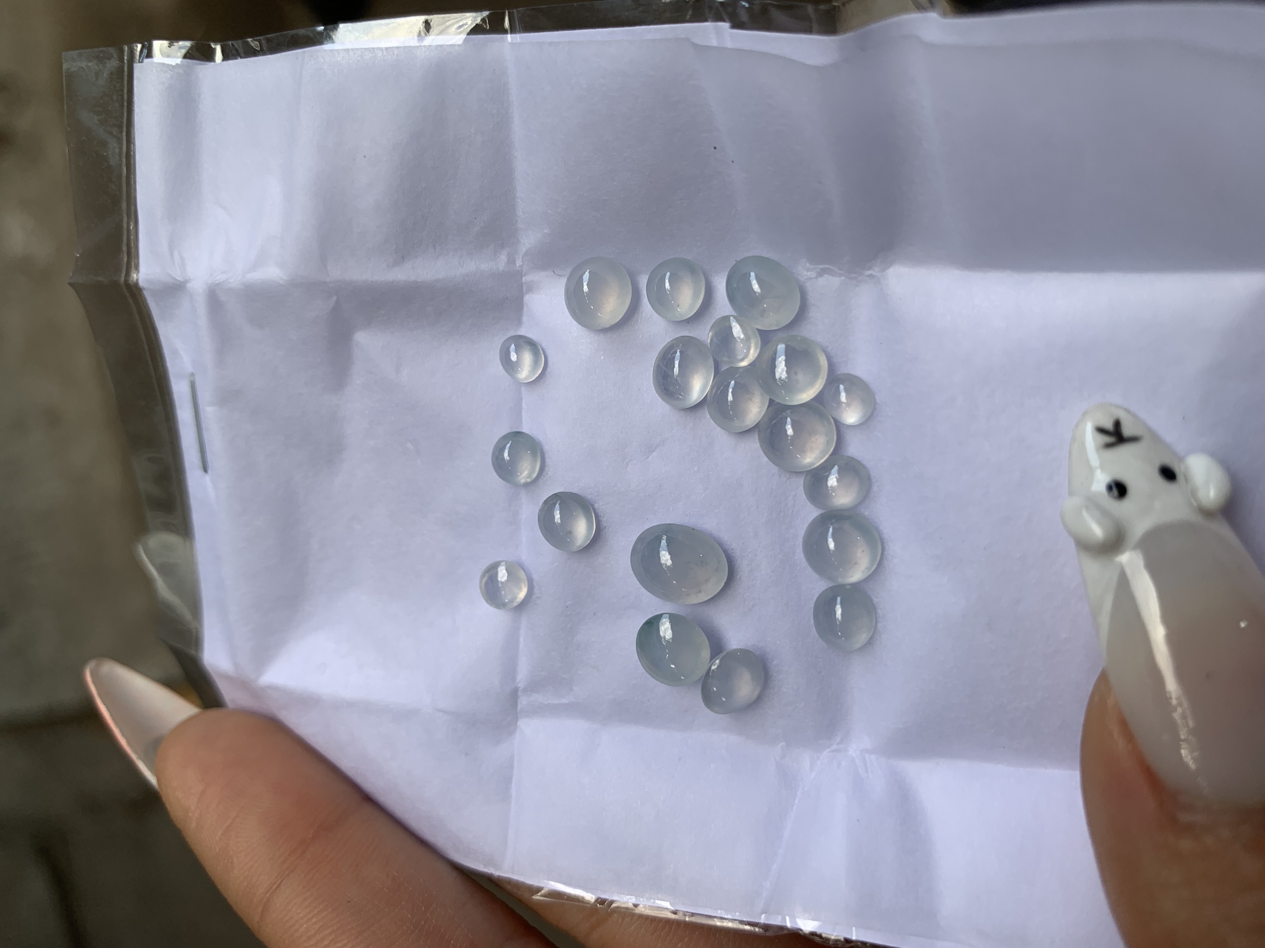 Translucent Jadeite Cabochons (Assorted Sizes) - Burmese Jadeite from Myanmar