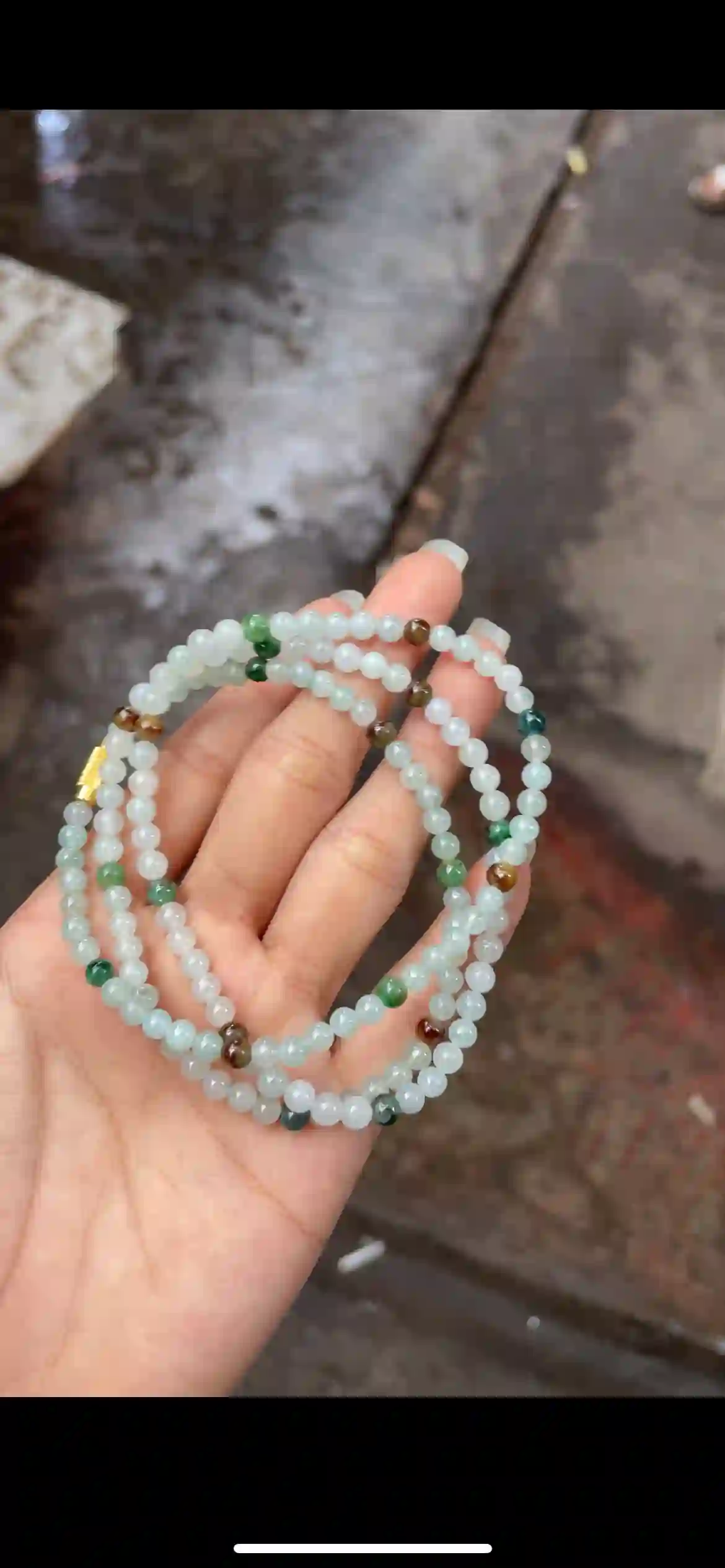 Mixed Natural Color Jadeite Bead Wrap Bracelet & Necklace | Myanmar Jadeite reference #15480001