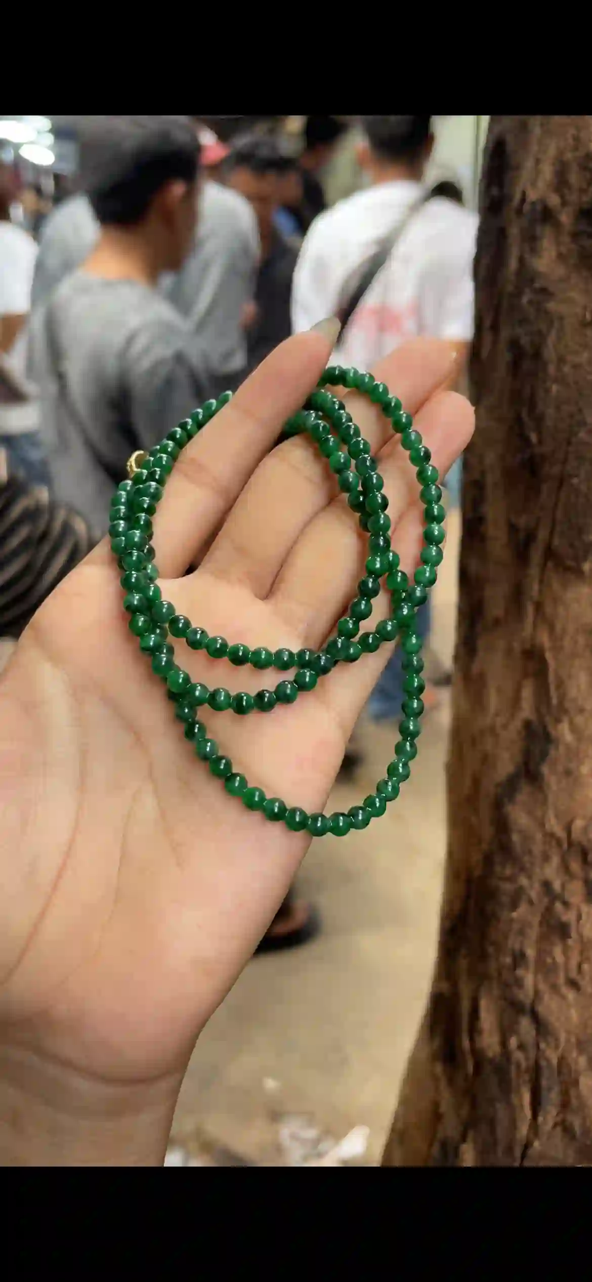 Vivid Deep Green Jadeite Multi-Wrap Bracelet & Necklace | Myanmar Jadeite reference #8430001