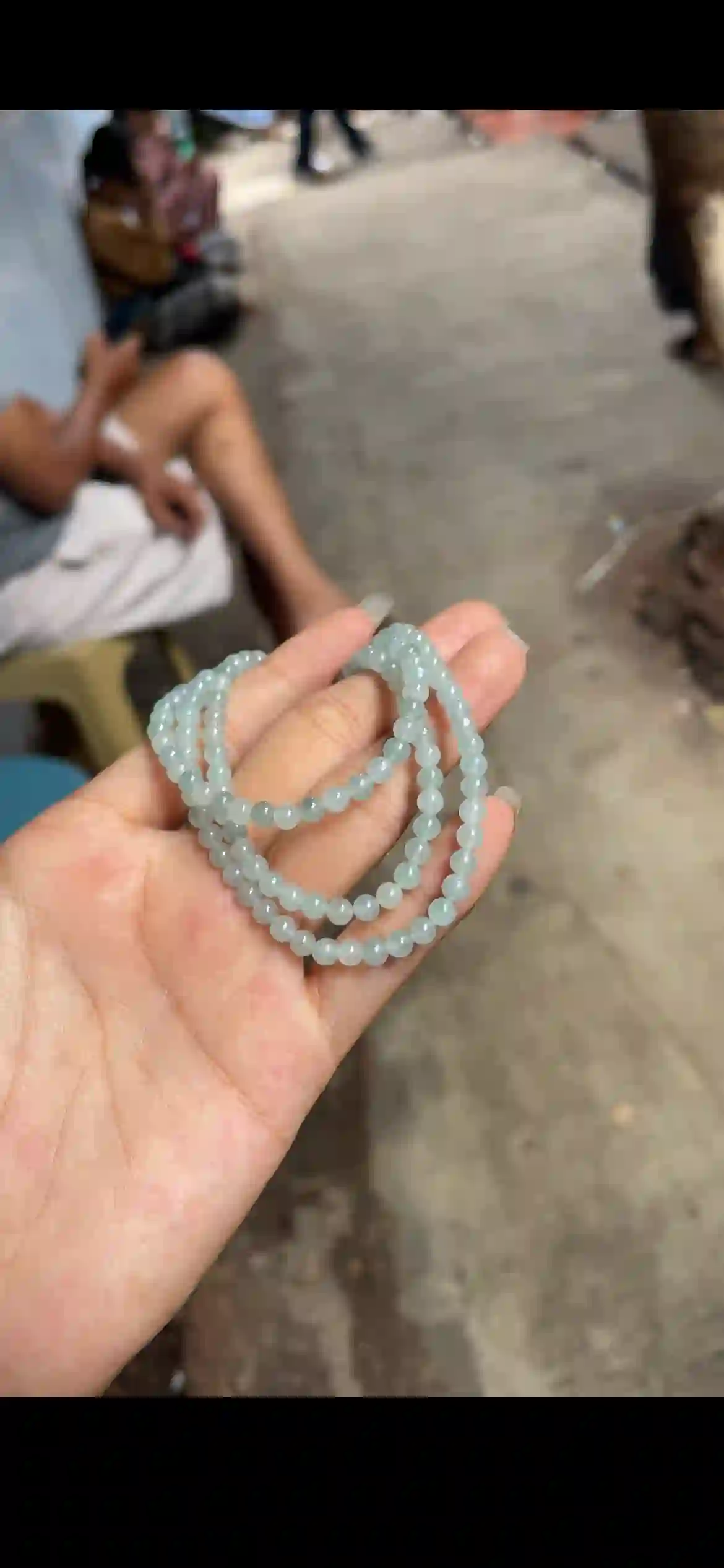 Fine Pale Icy Green Jadeite Multi‑Wrap Bracelet / Necklace | Myanmar Jadeite reference #26940001