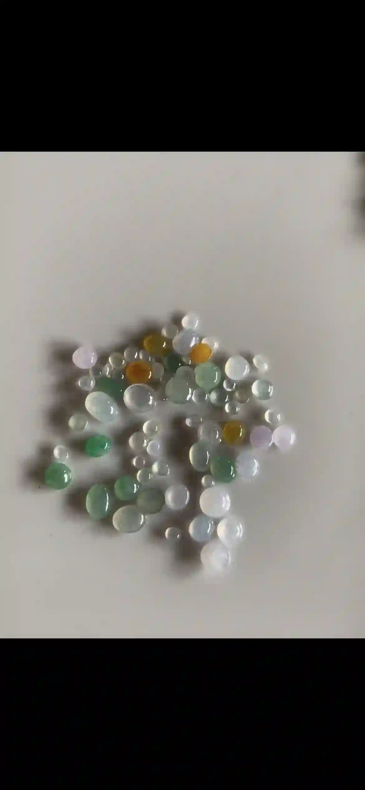 Multicolor Natural Jadeite Cabochon Gemstones Collection | Myanmar Jadeite reference #21990001