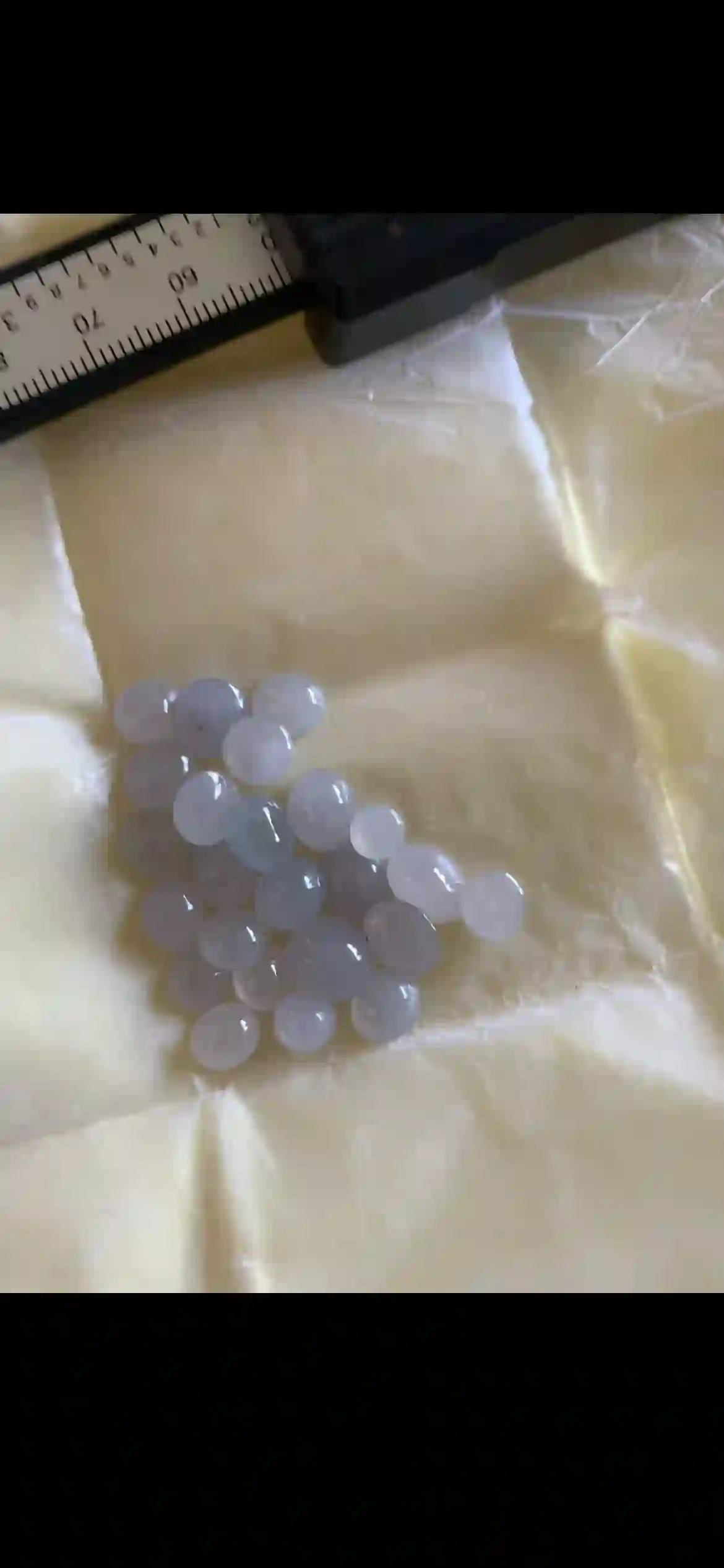 Set of Polished Icy Lavender Jade Cabochon Gemstones | Myanmar Jadeite reference #22350001