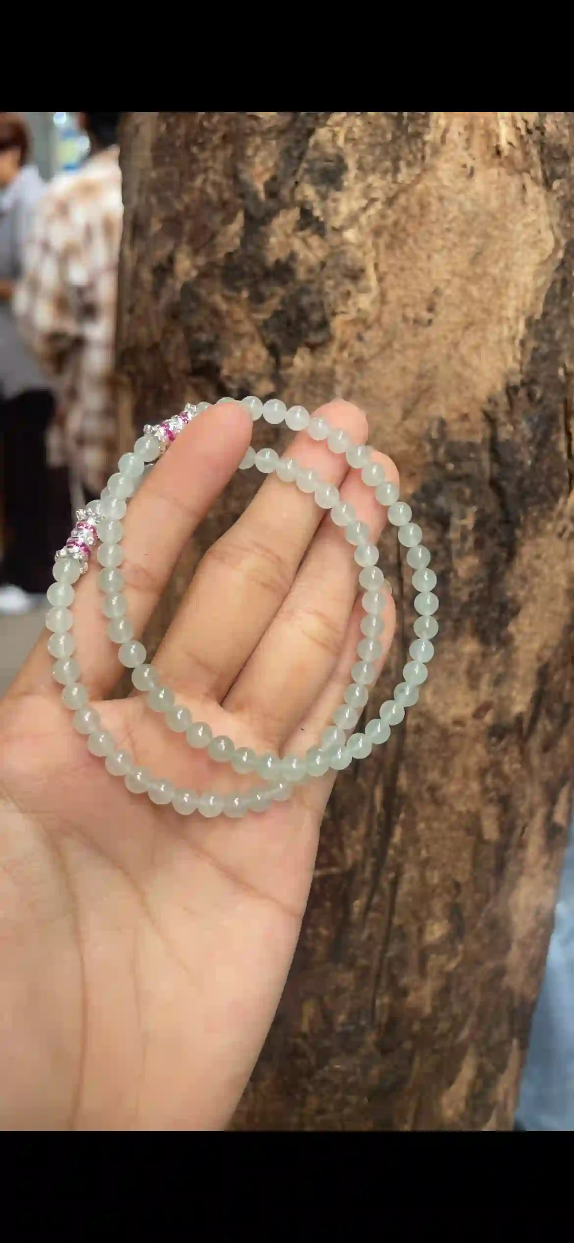  Uniform Icy Pale Celadon Jadeite Multi‑Wrap Bracelet & Strand | Myanmar Jadeite reference #9210001