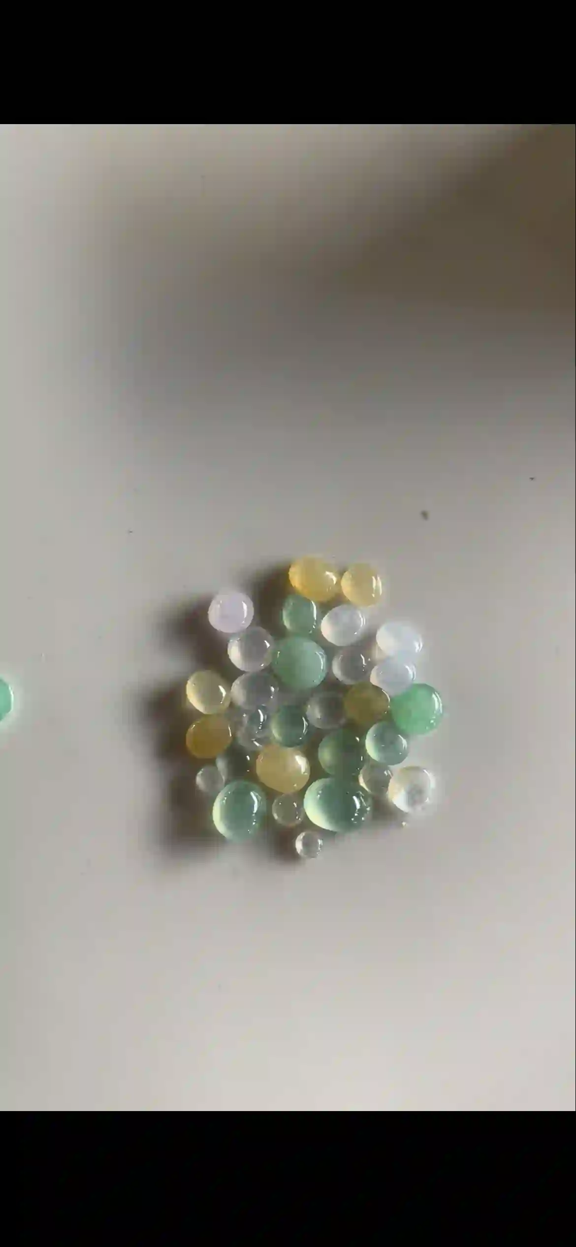 Mixed Color Natural Jade Cabochon Gemstone Set, view 2 | Myanmar Jadeite reference #22710001