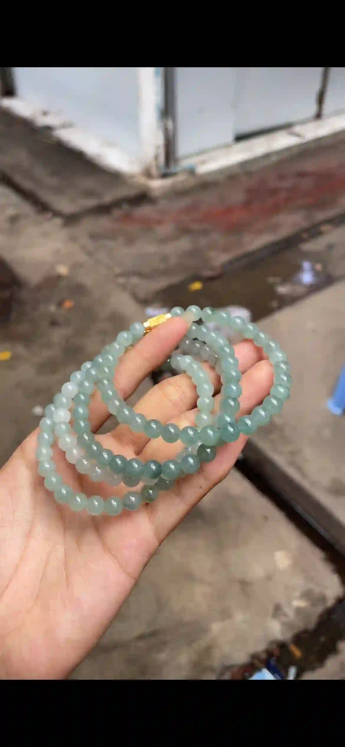  Icy Watery Blue‑Green Jadeite Multi‑Wrap Bracelet & Necklace, view 2 | Myanmar Jadeite reference #8700001